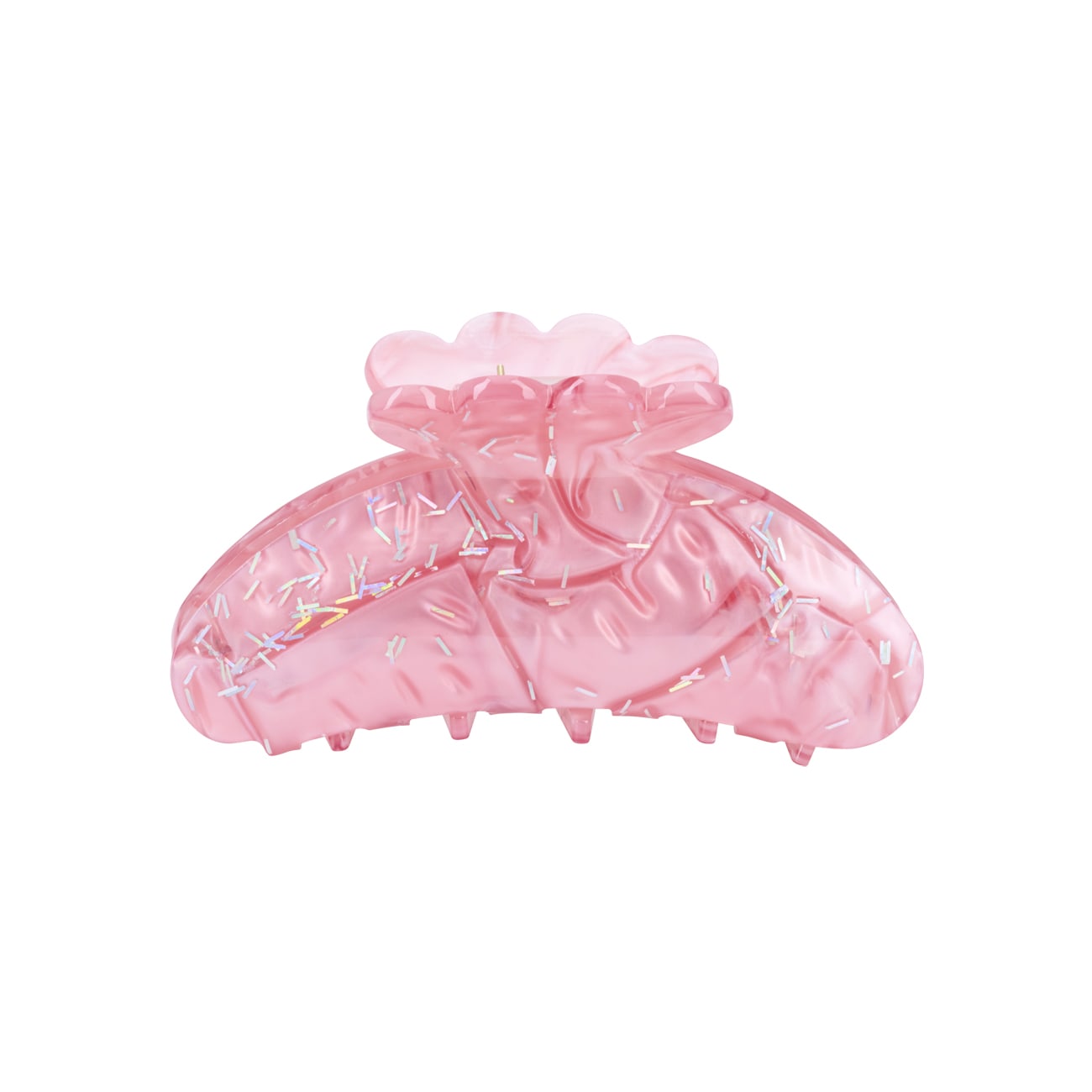 Asta Hårklemme - Confetti Lyserød/Sølvfarvet