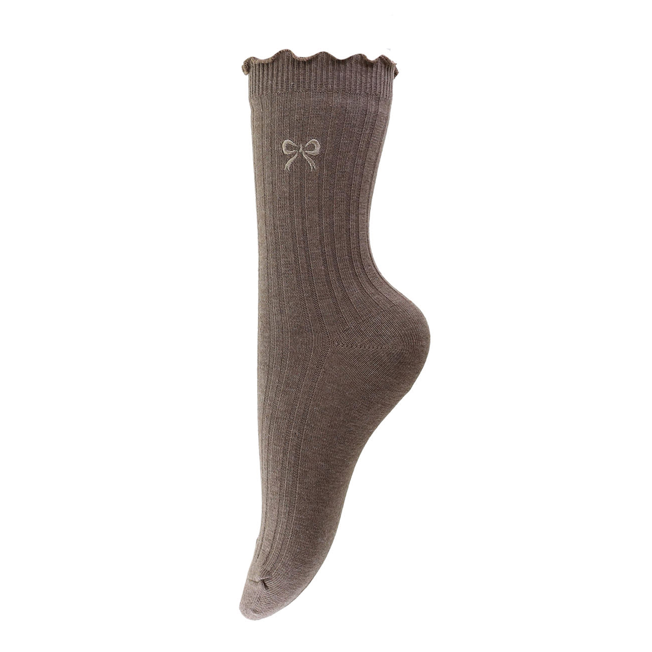 Strømper - Onesize - Sløjfer Brun