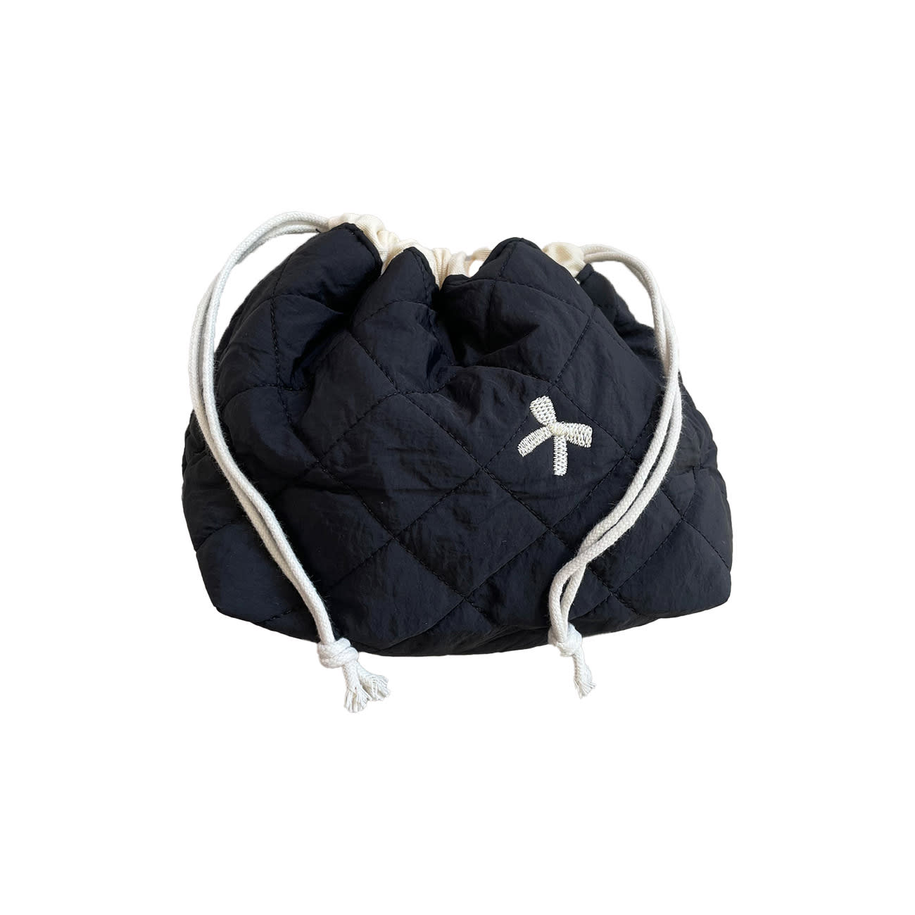 Maude Makeup Taske - Sort/Sløjfer