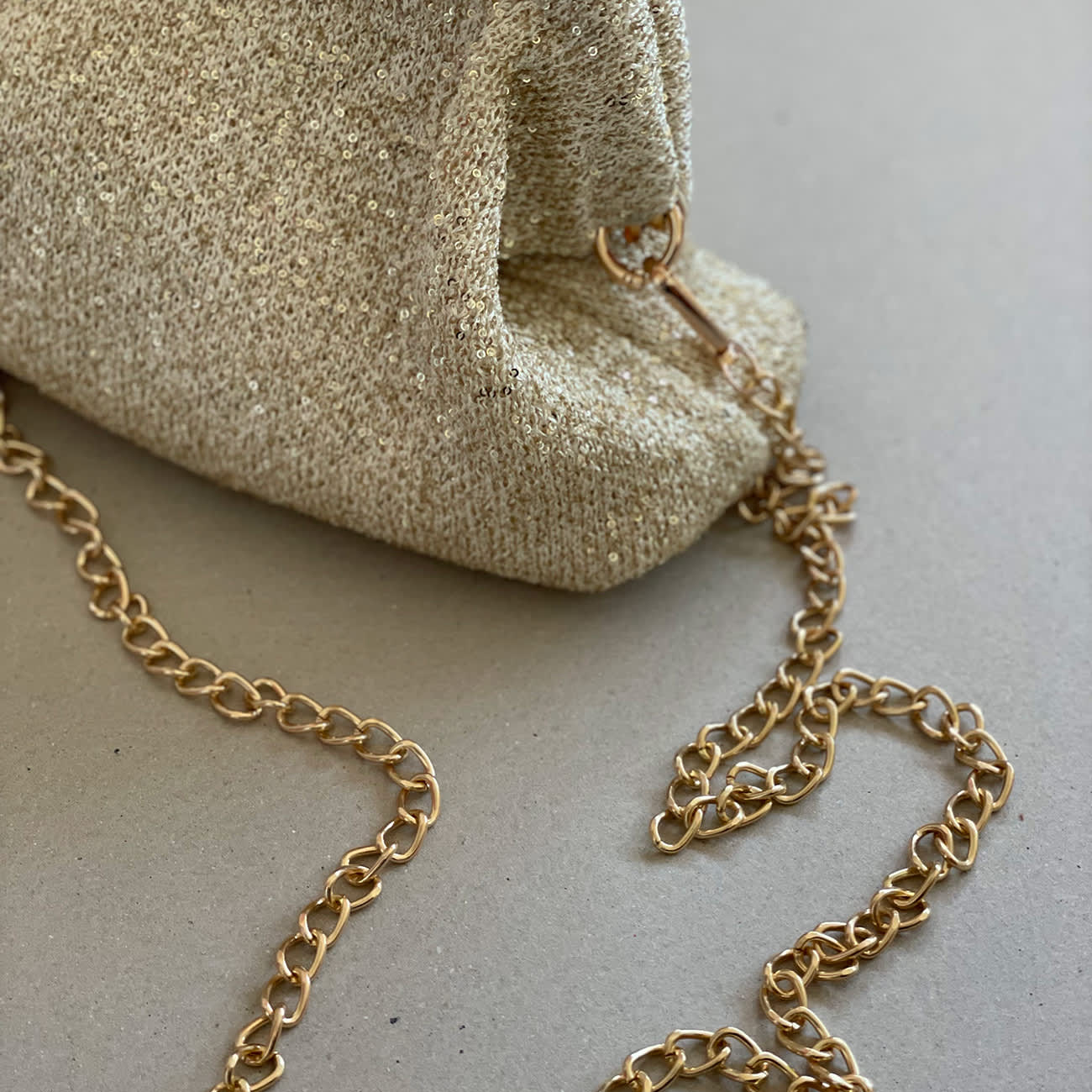 Taskerem Kæde - Guldfarvet