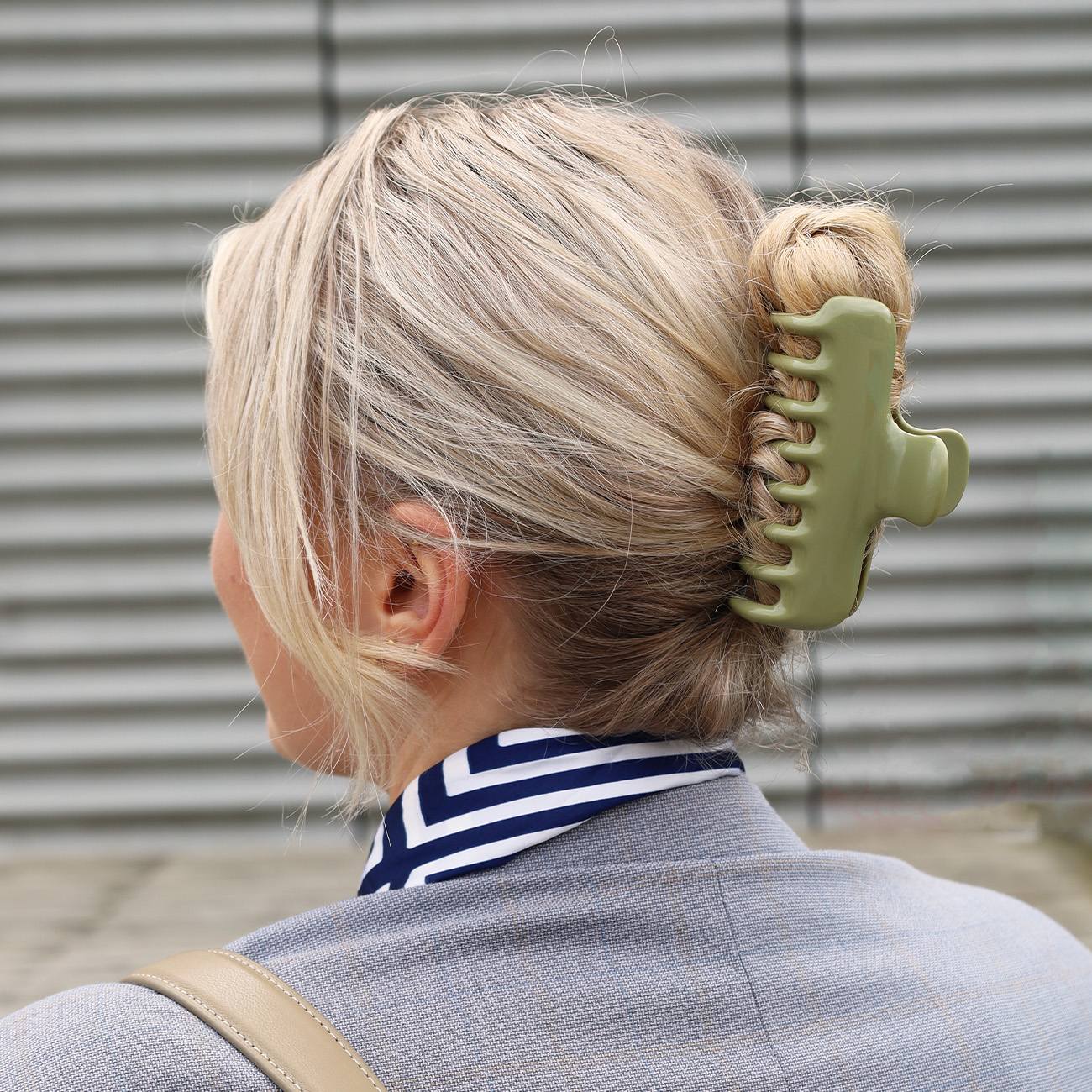 Sophia Hårklemme - Stor - Matcha