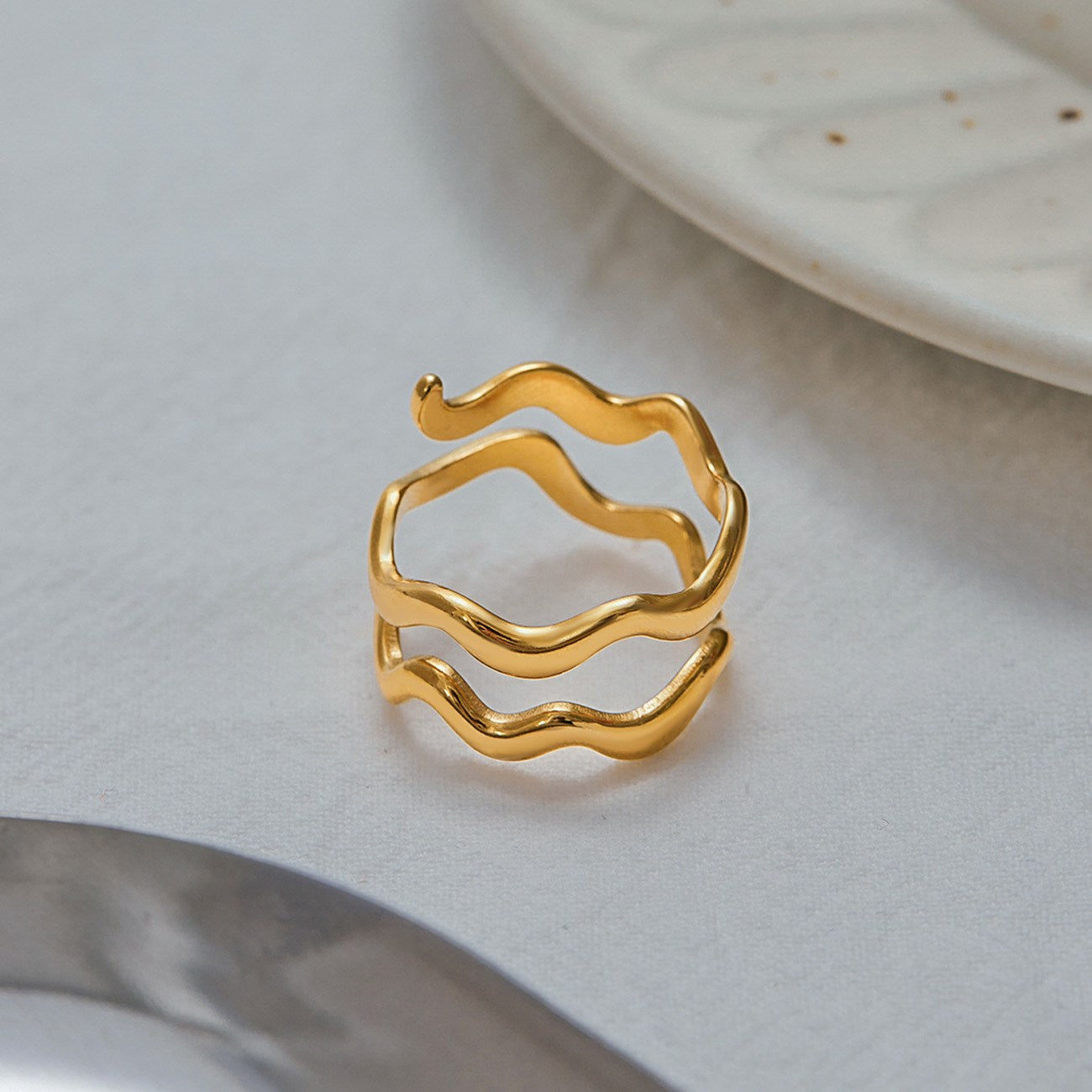 Milly Ring - Forgyldt