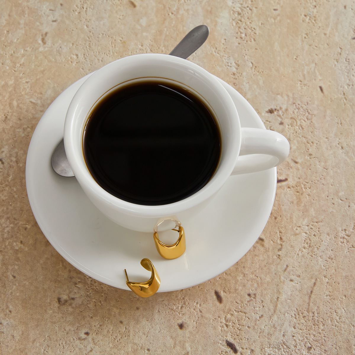 Cassia Øreringe - Forgyldt