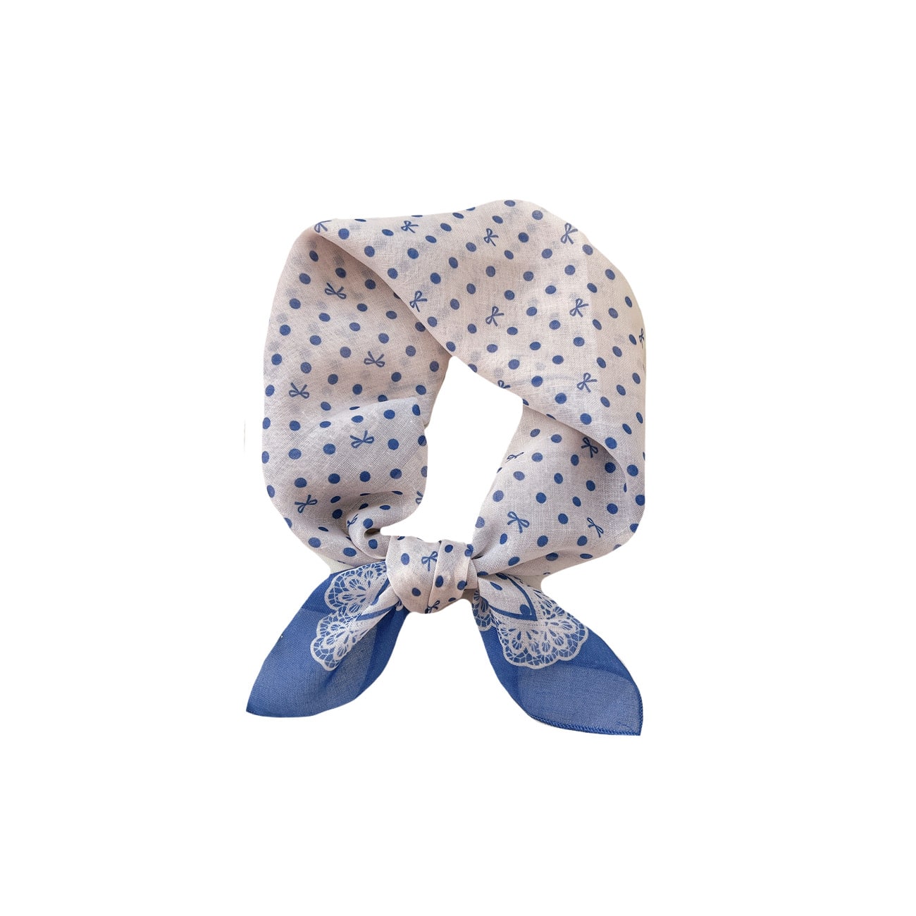 Lilo Tørklæde - Hvid/Blå