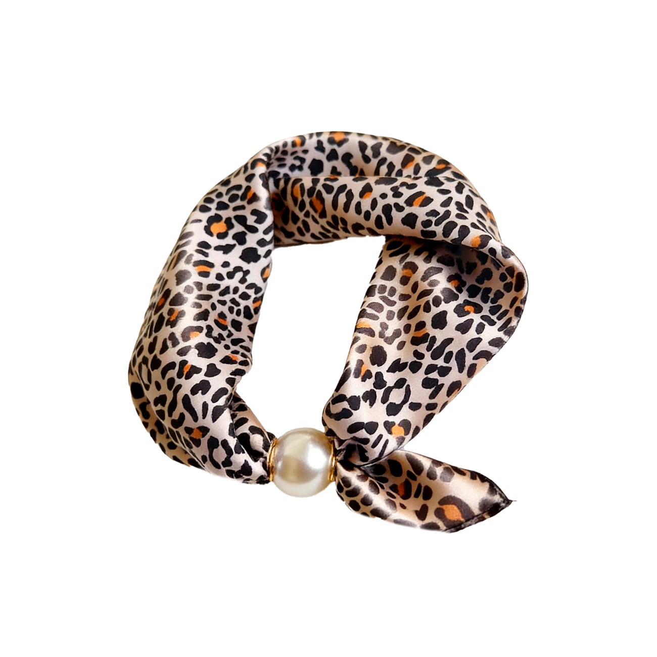 Nova Tørklæde - Beige/Orange Leo (FORUDBESTILLING)