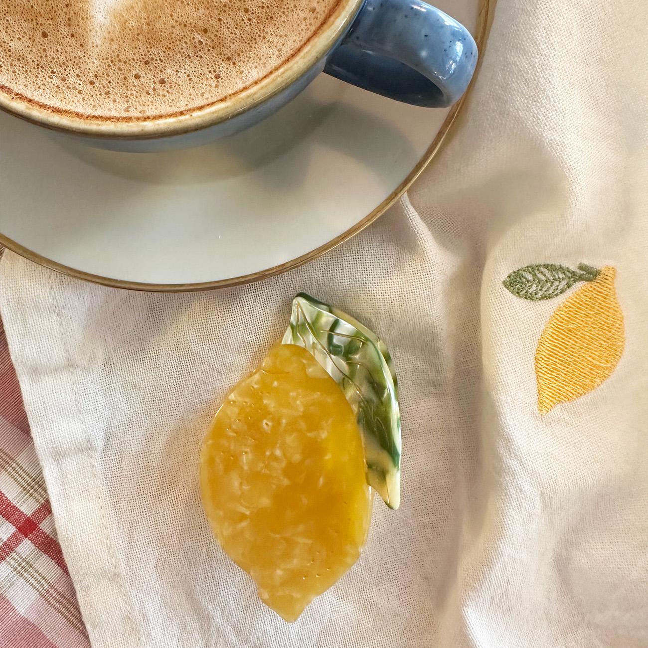 Citron Hårklemme - Gul