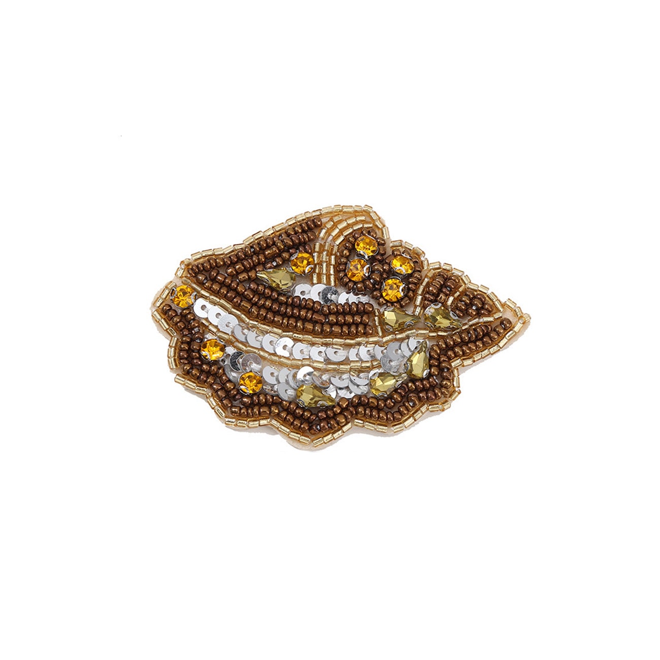 Konkylie Broche - Brun
