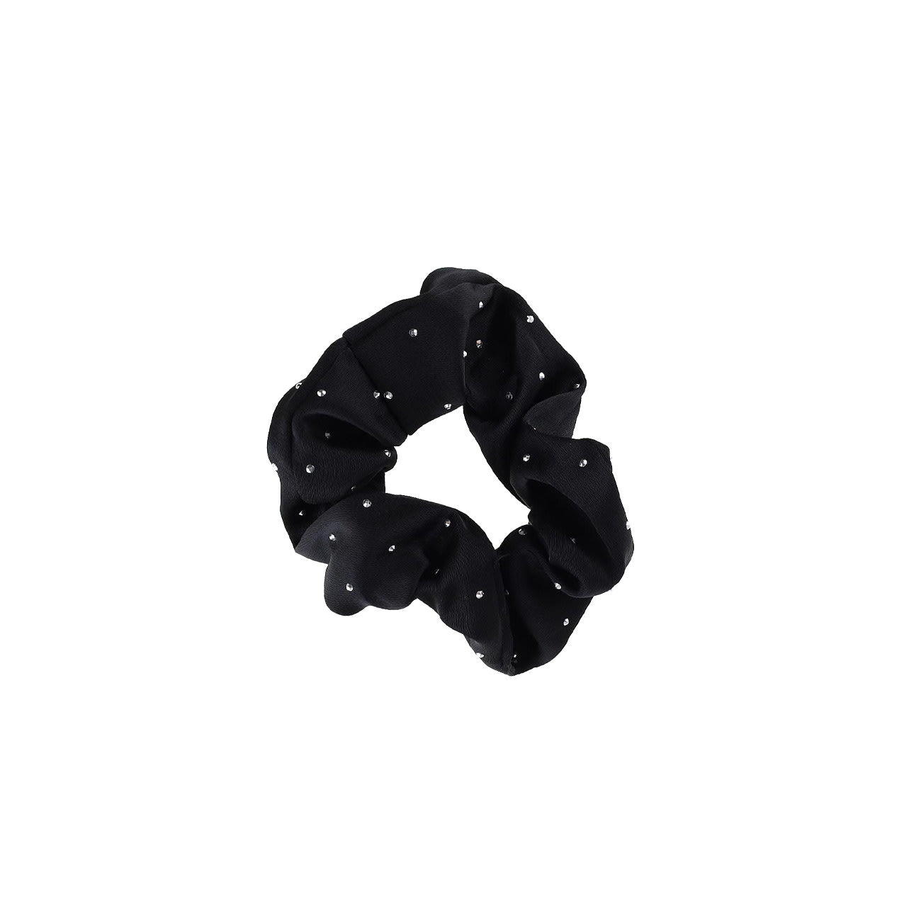 Alma Scrunchie - Sort Sten