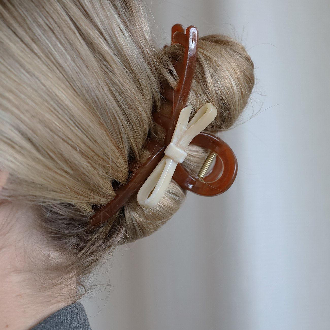 Jolene Hårklemme - Brun