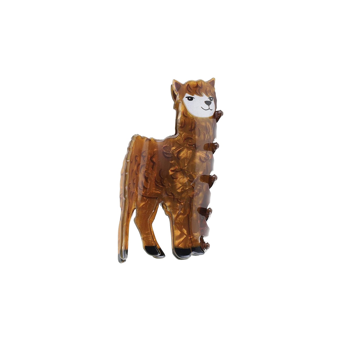 Alpaca Hårklemme - Brun