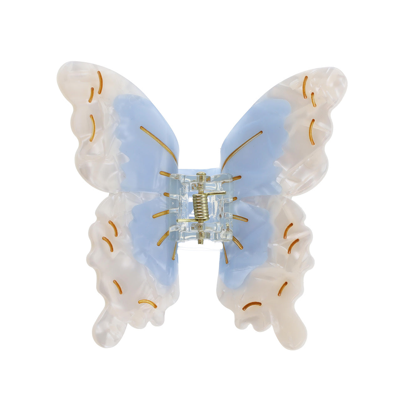 Papilio Sommerfugl Hårklemme - Lyseblå/Hvid (FORUDBESTILLING)