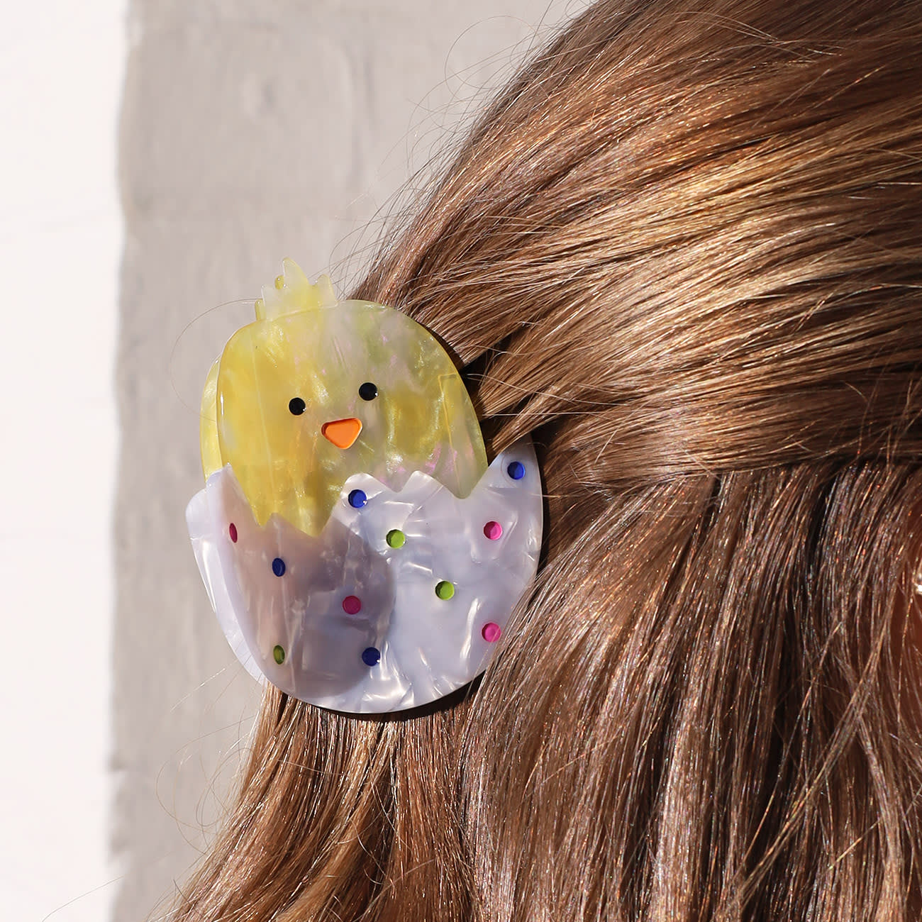 Påskekylling Hårklemme - Gul/Multi