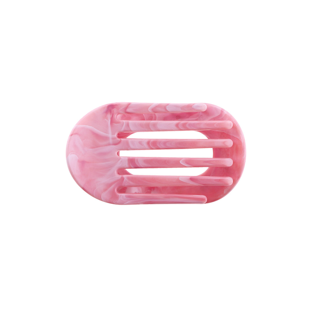 Eva Hårklemme - Mellem - Marmor Rosa/Hvid