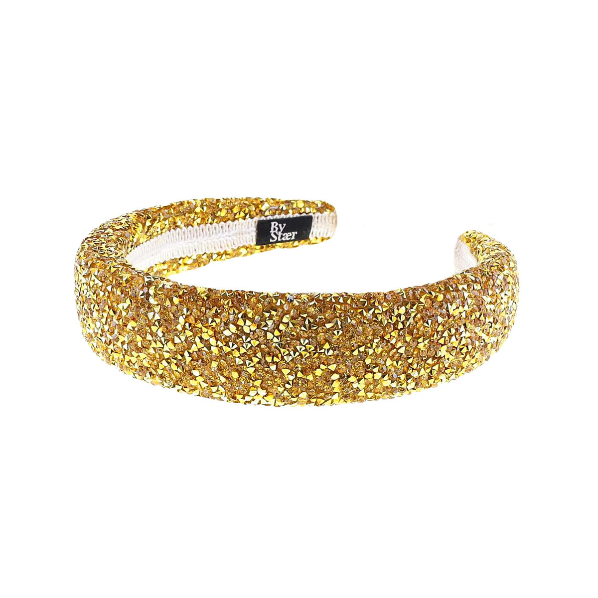 Lin Hårbøjle - Glitter Guld