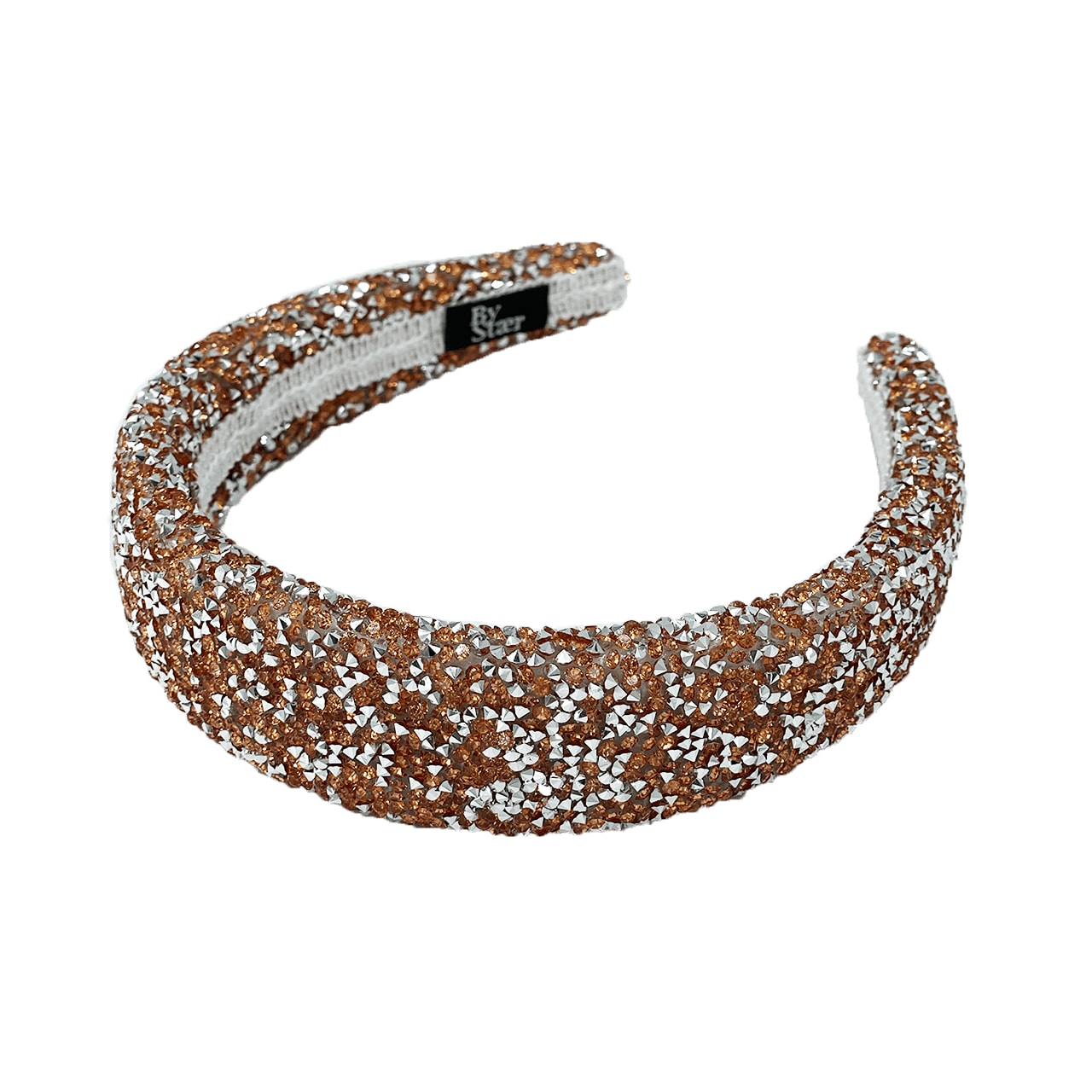 Lin Hårbøjle - Glitter Bronze/Sølv