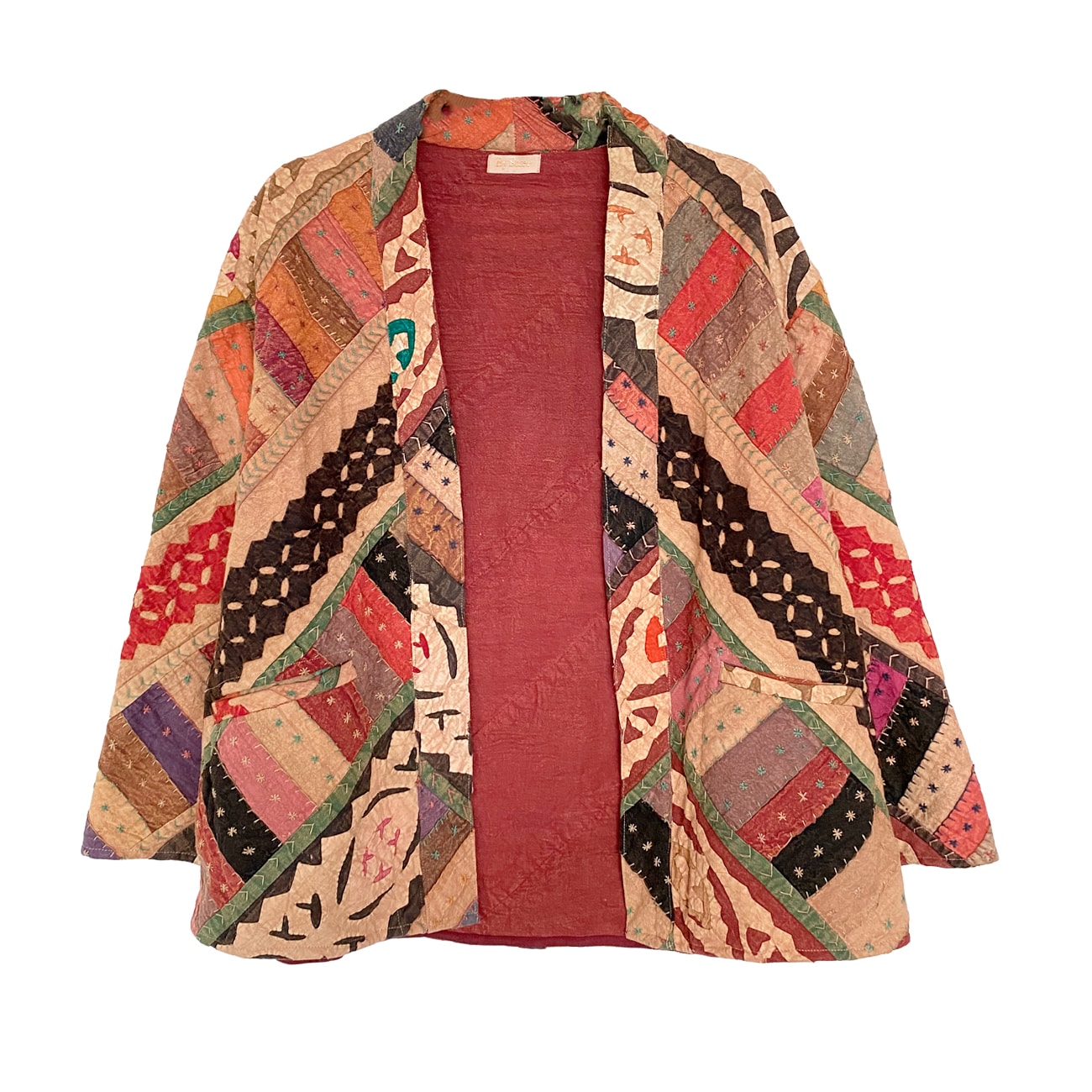 Alina Patchwork Jakke - Onesize - Nr. 08