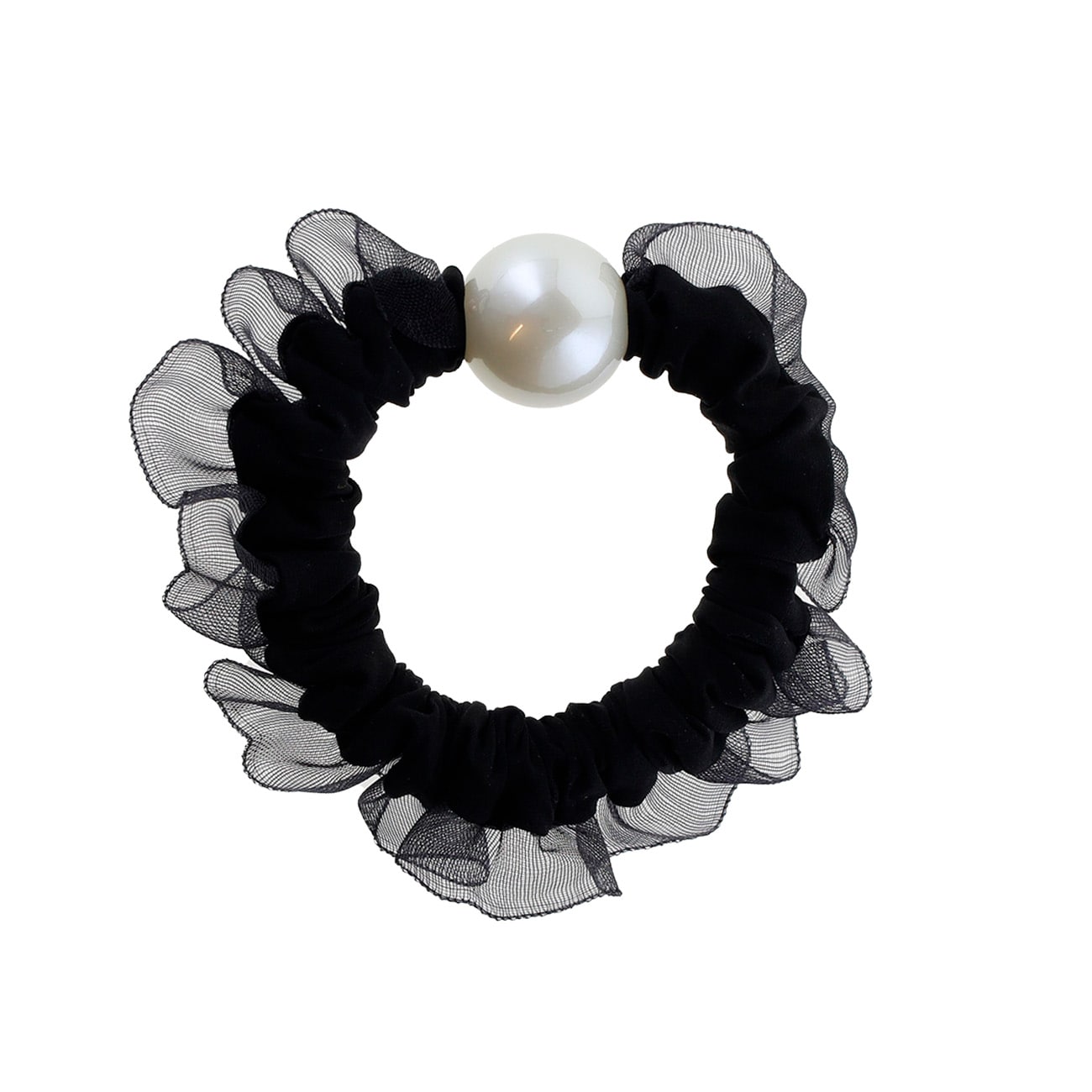 Ebba Hårelastik - Flæse Sort