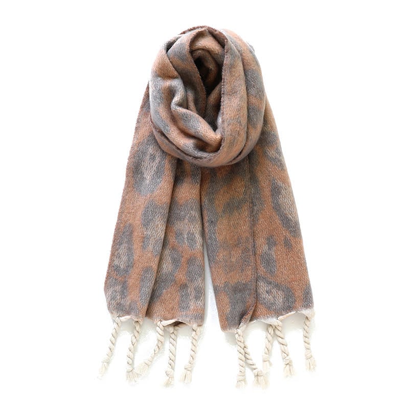 Aura Halstørklæde - Beige Leo