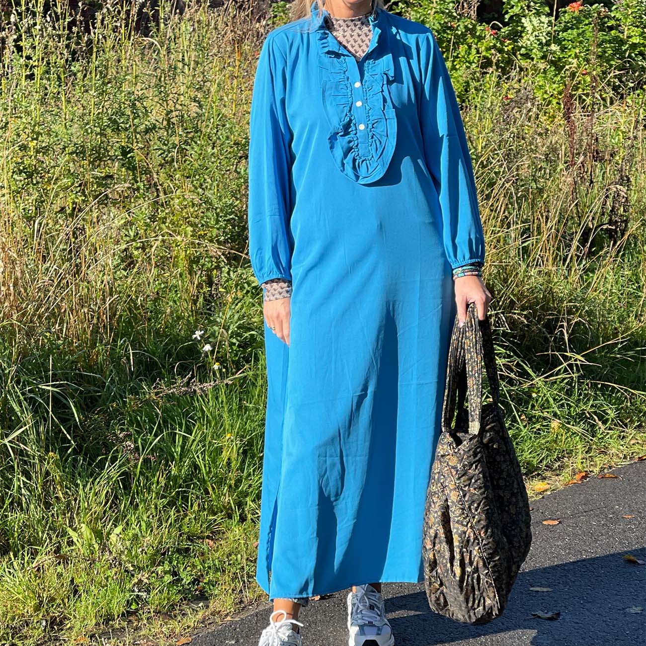 Sille Kjole - S/M - Blå