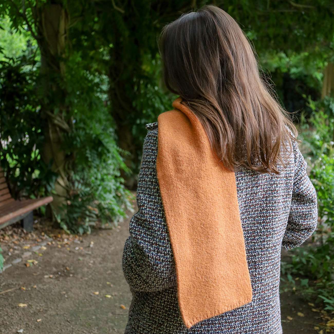 Milje Tørklæde - Støvet Orange