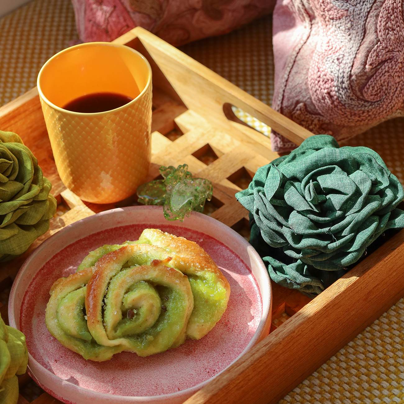 Daisy Hårklemme - Stor - Flaskegrøn