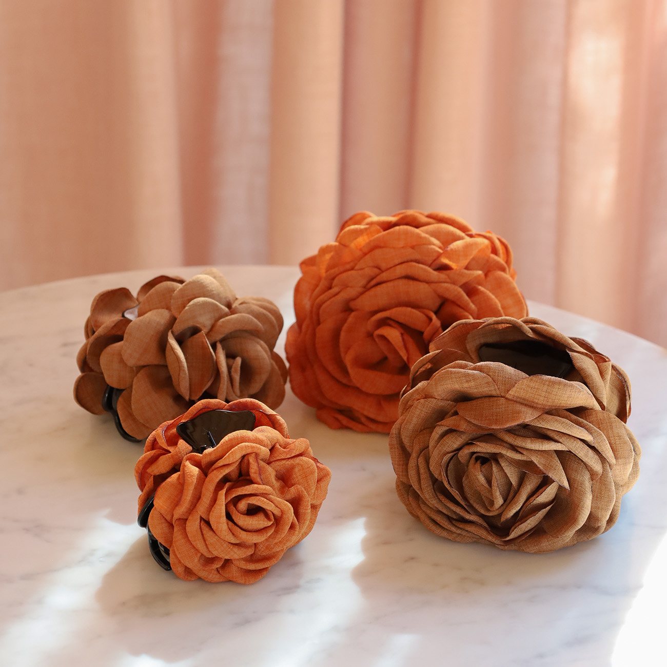 Daisy Hårklemme - Lille - Brændt Orange