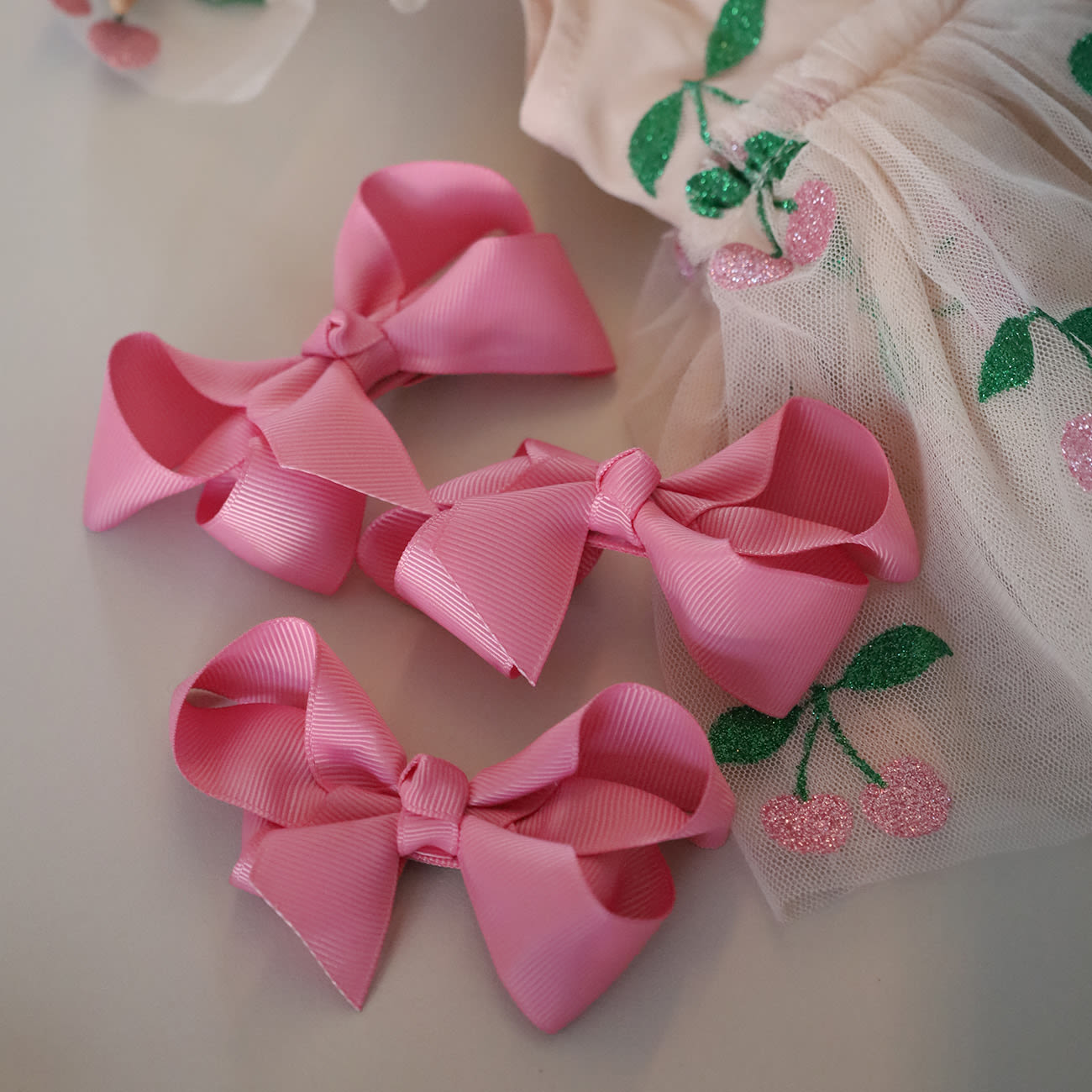 Klassisk Sløjfe - Rosa - 8 cm