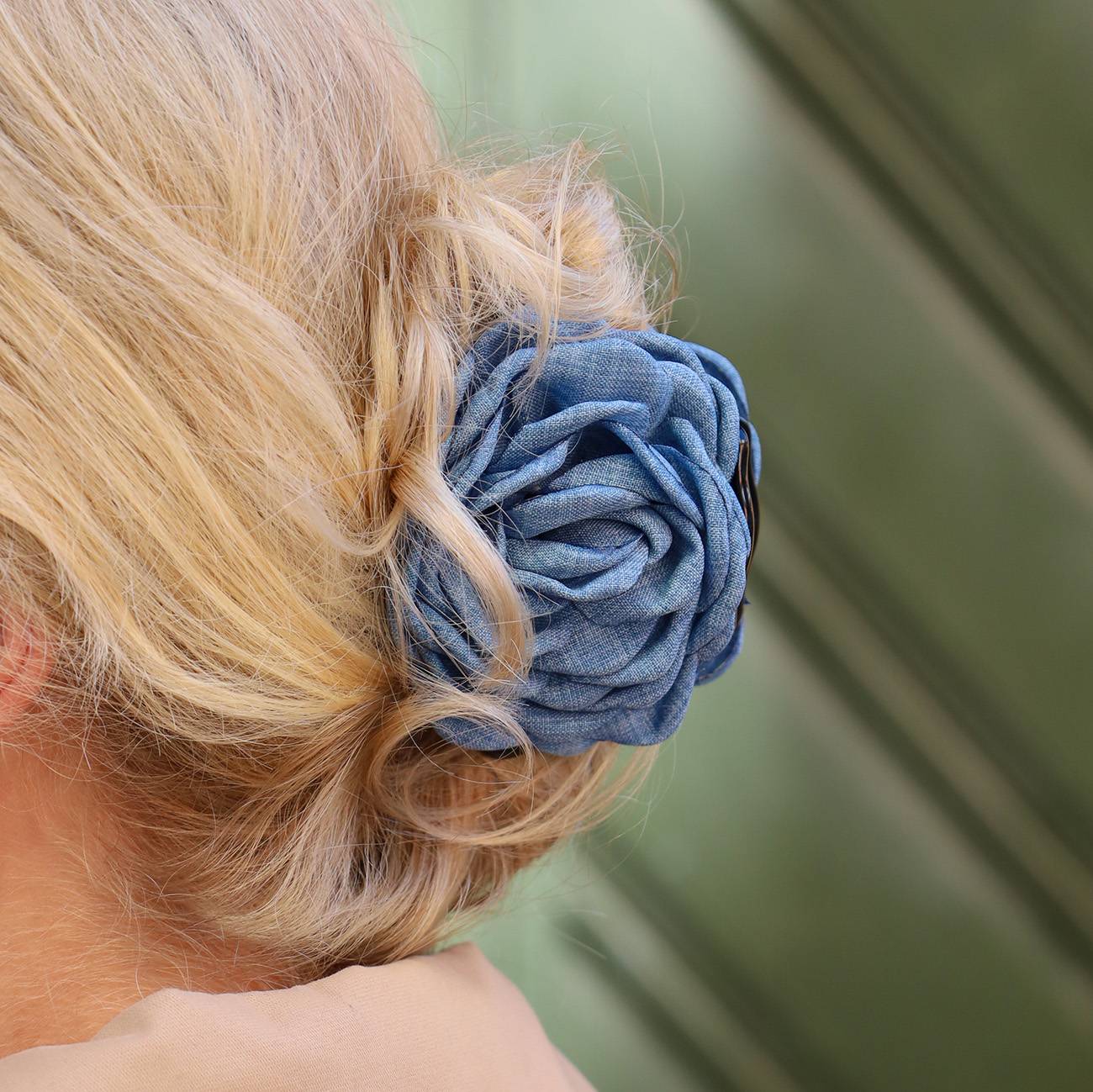 Daisy Hårklemme - Lille - Denim