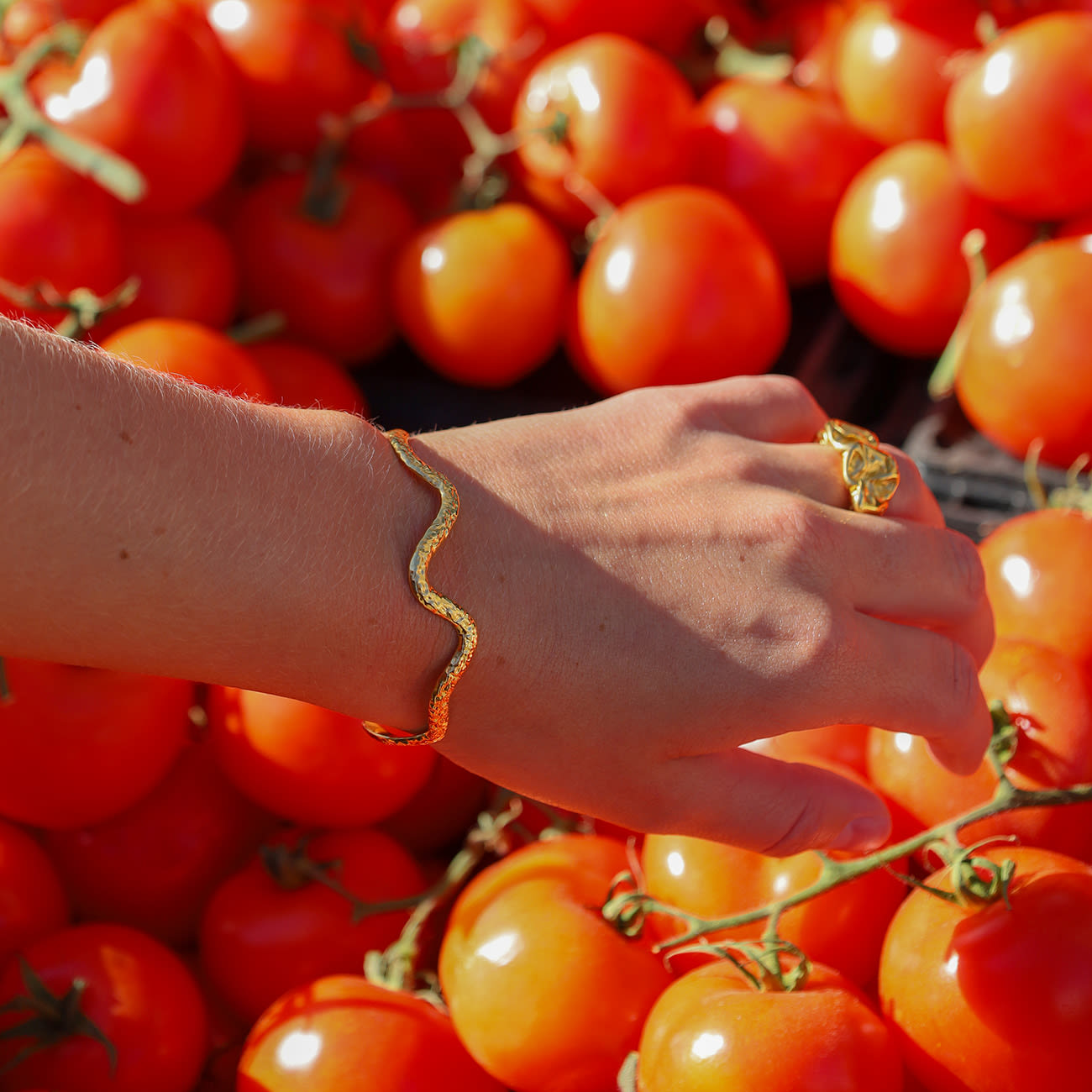 Gaia Armbånd - Forgyldt