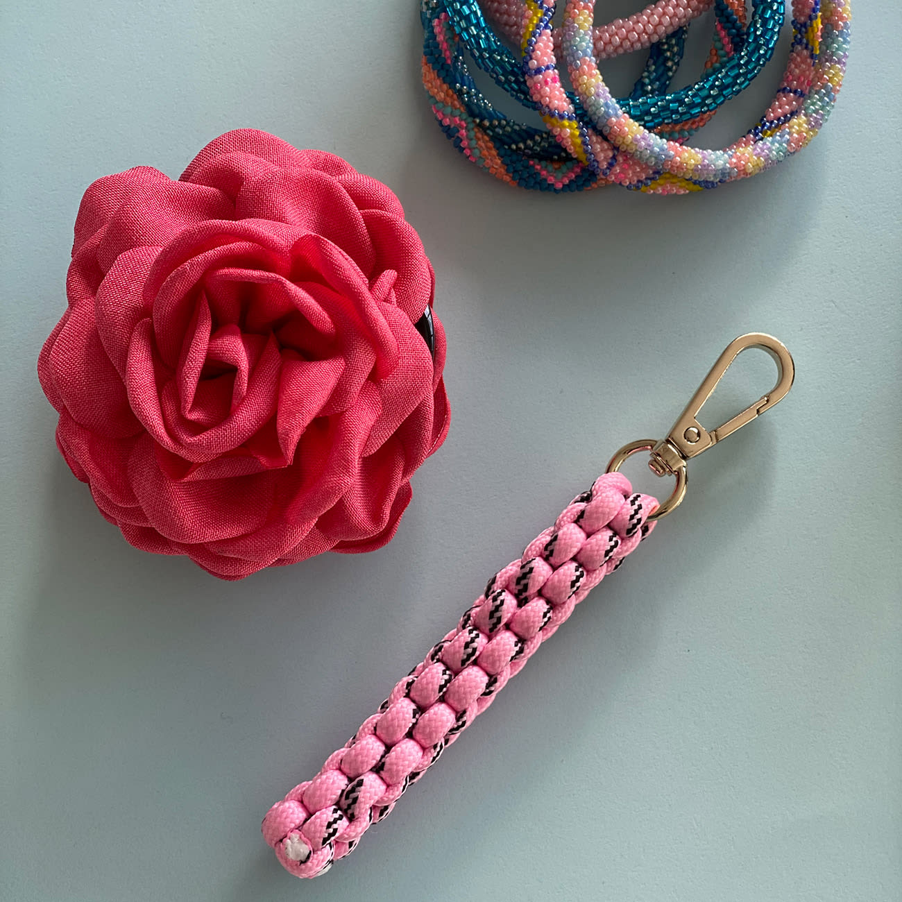 Daisy Hårklemme - Lille - Pink Meleret