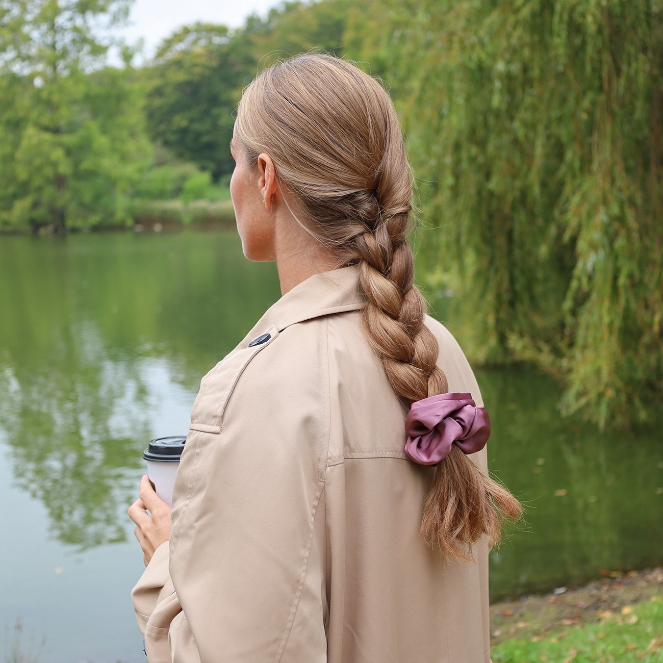Anemone Scrunchie - Støvet Lilla