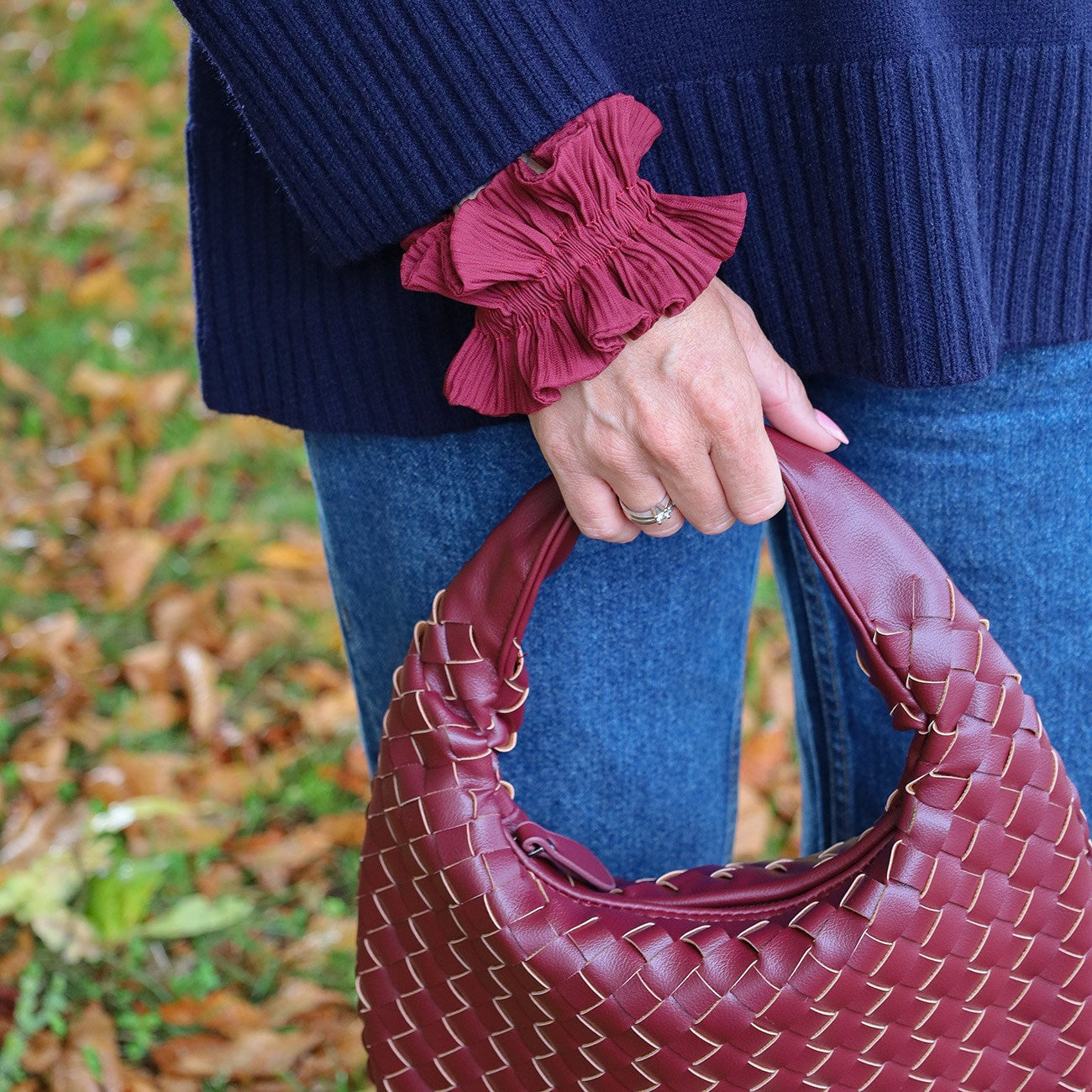 Kaisa Scrunchie - Bordeaux