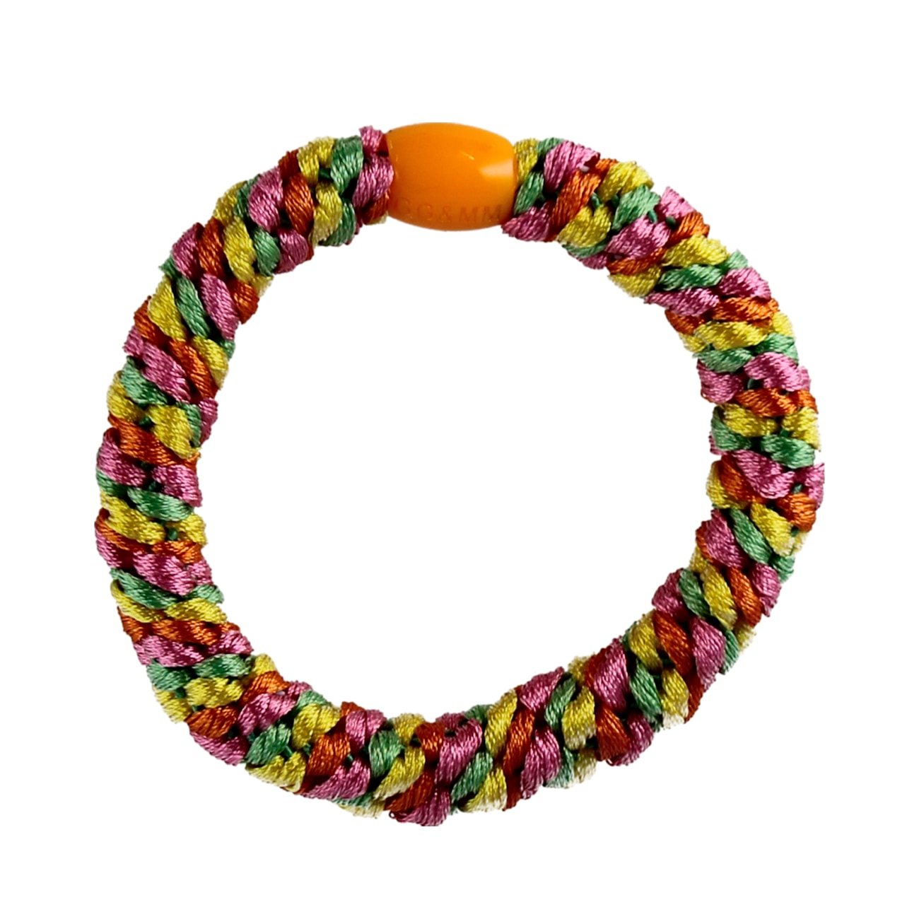 Flettet Hårelastik - Multi tuti fruity
