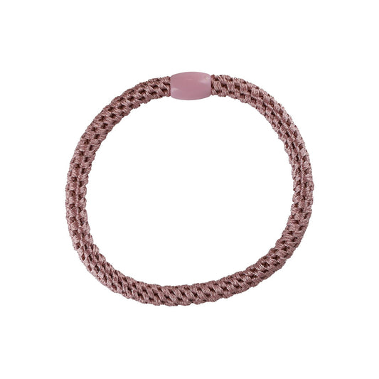 Flettet Hårelastik Tynd - Antique Rose