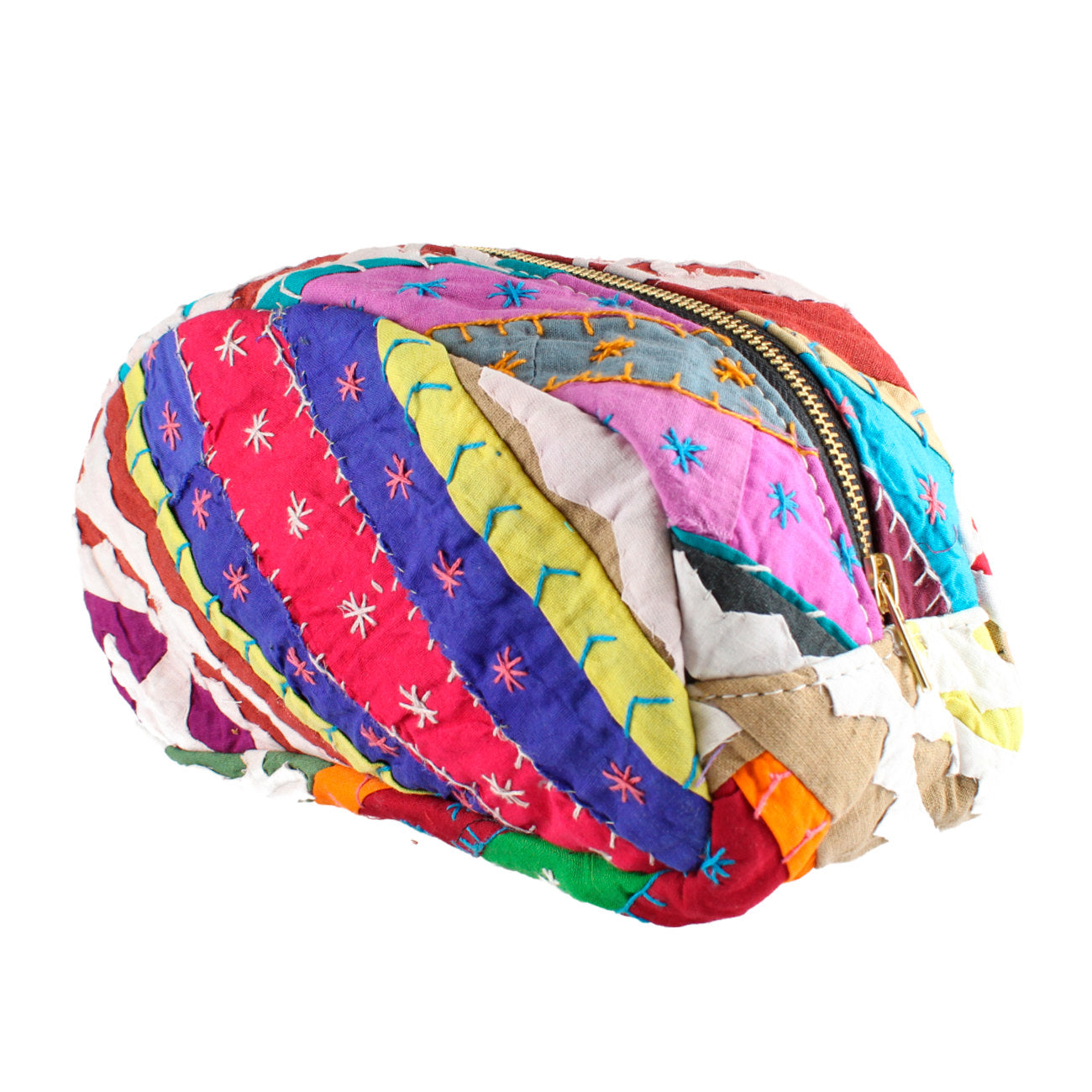 Mila Patchwork Makeup Taske - Nr. 08