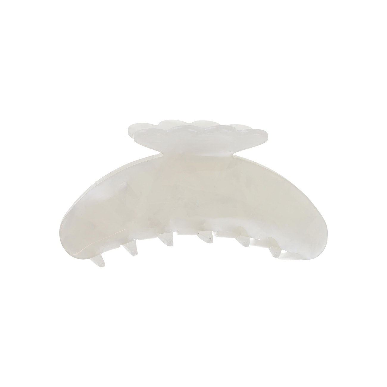 Agnes Hårklemme - Hvid Mix