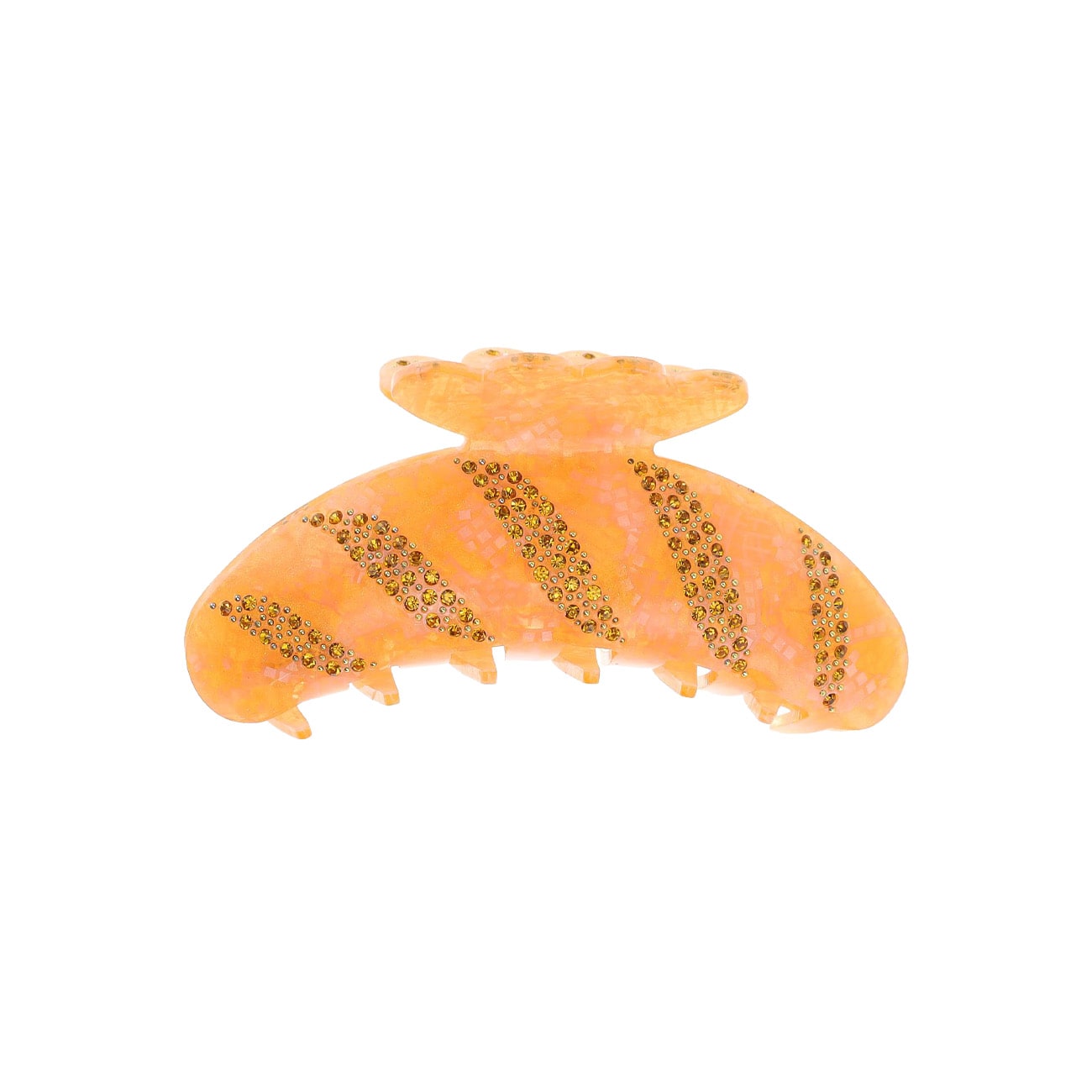 Agnes Simili Hårklemme - Orange