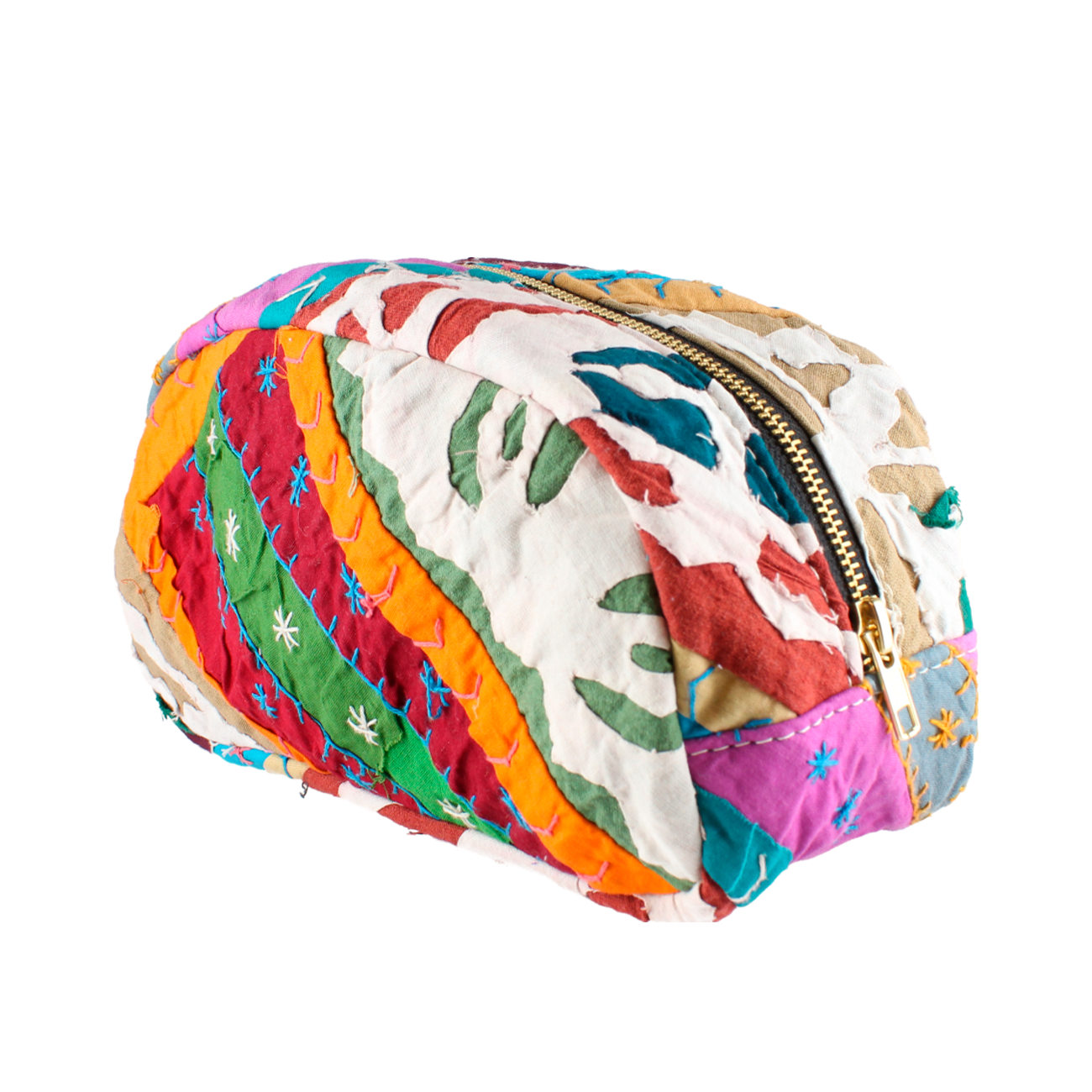 Mila Patchwork Makeup Taske - Nr. 03