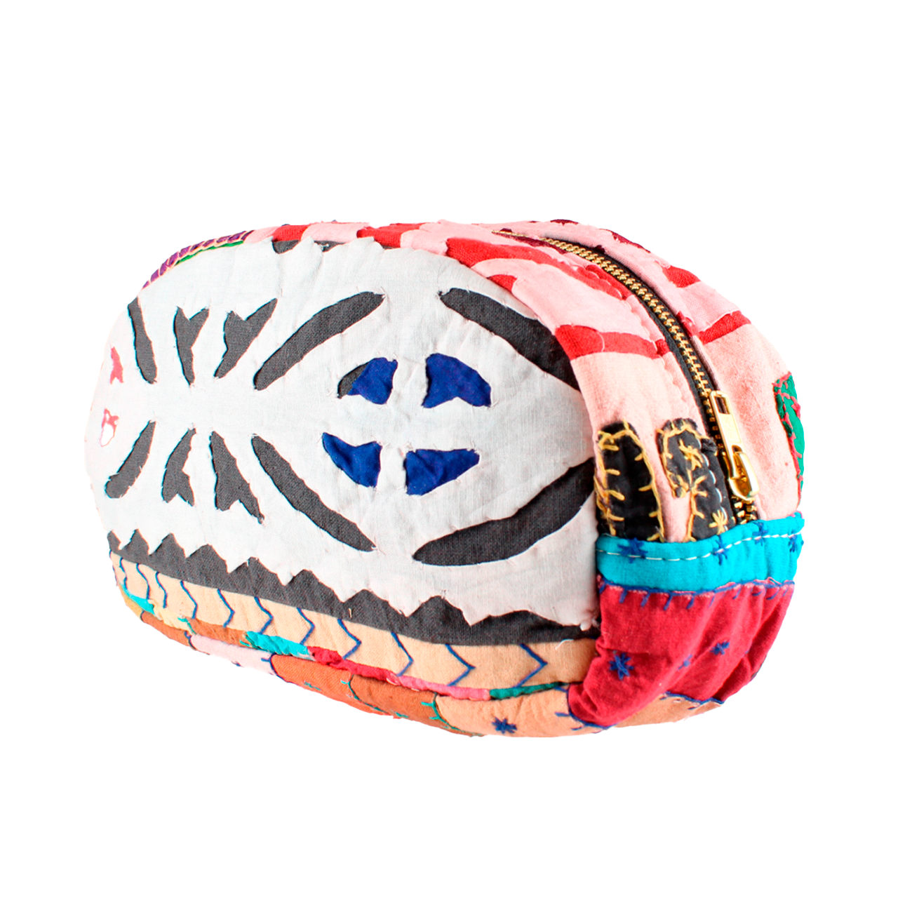 Mila Patchwork Makeup Taske - Nr. 09