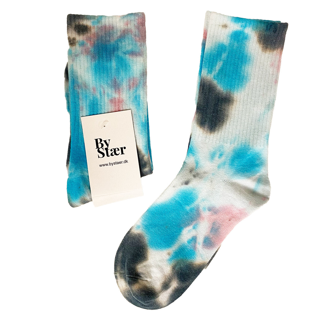 Strømper - Onesize - Batik Turkis/Rosa