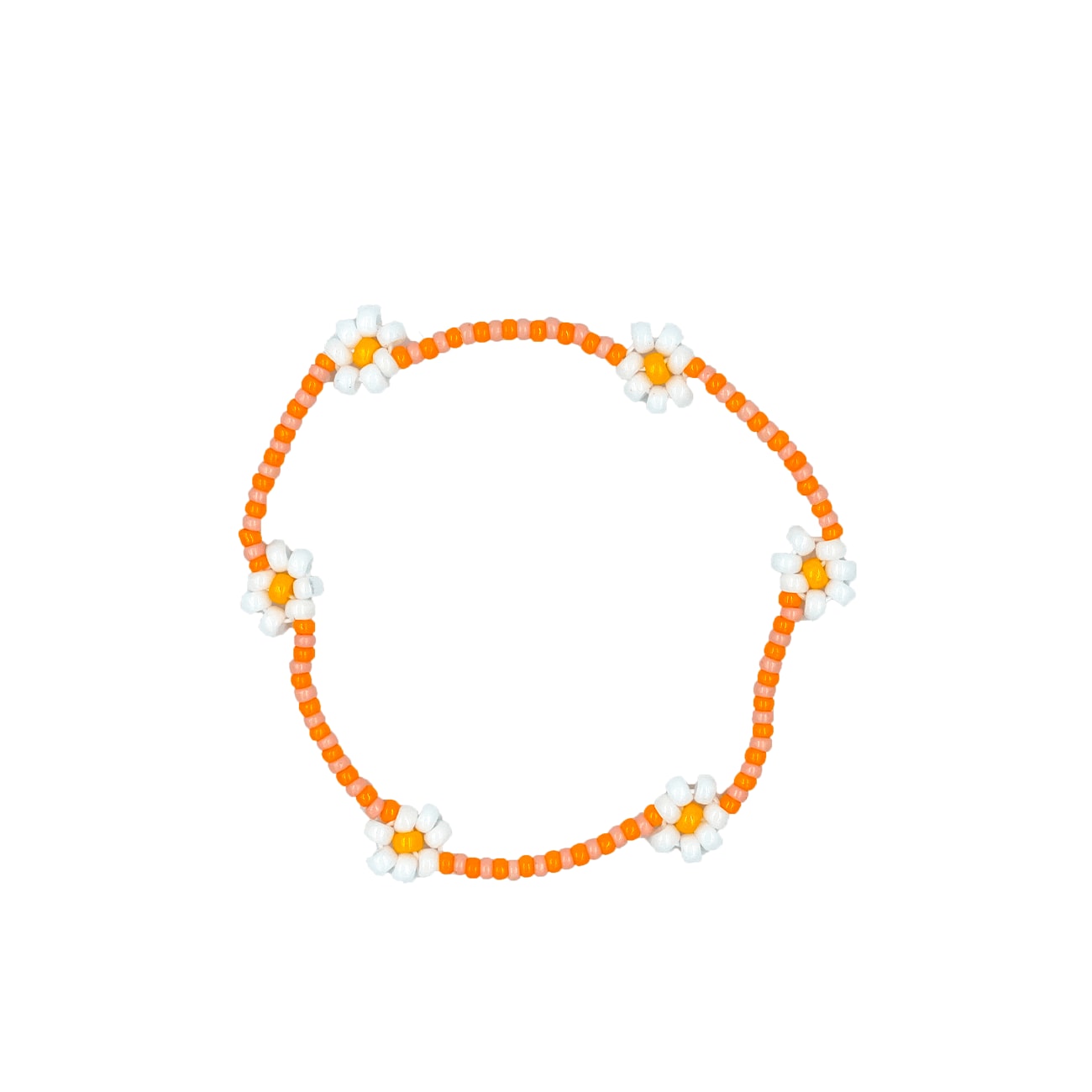 Armbånd Små Blomster - Orange