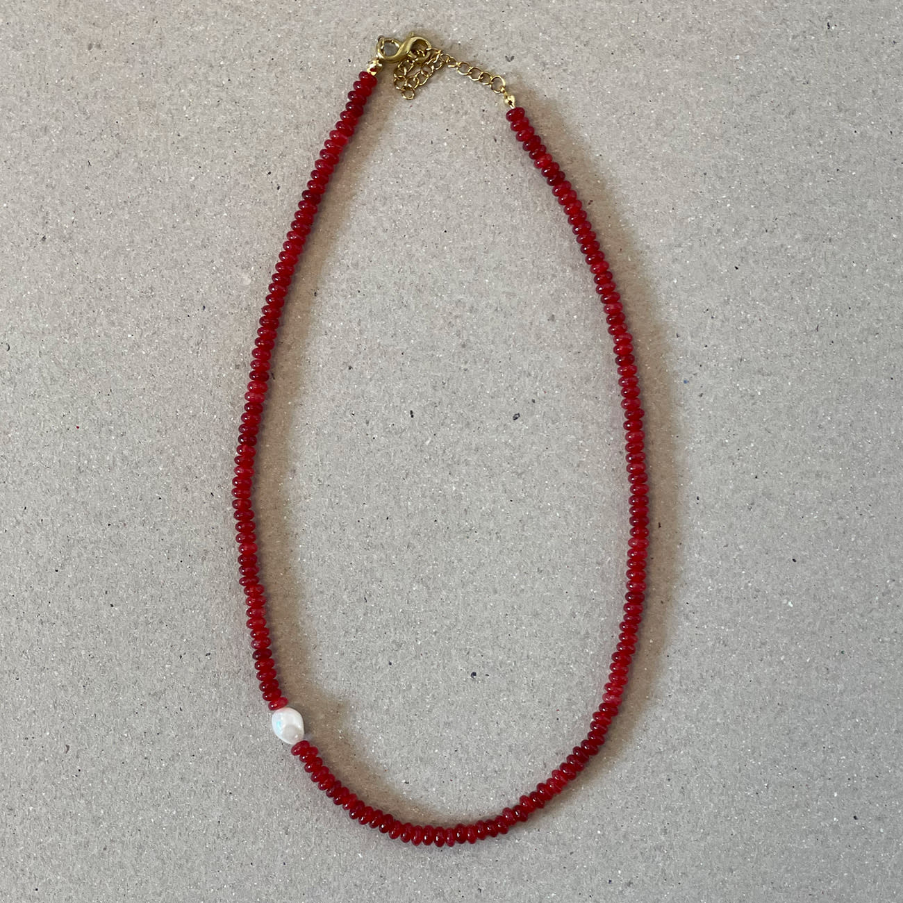Anitta Halskæde - Rød