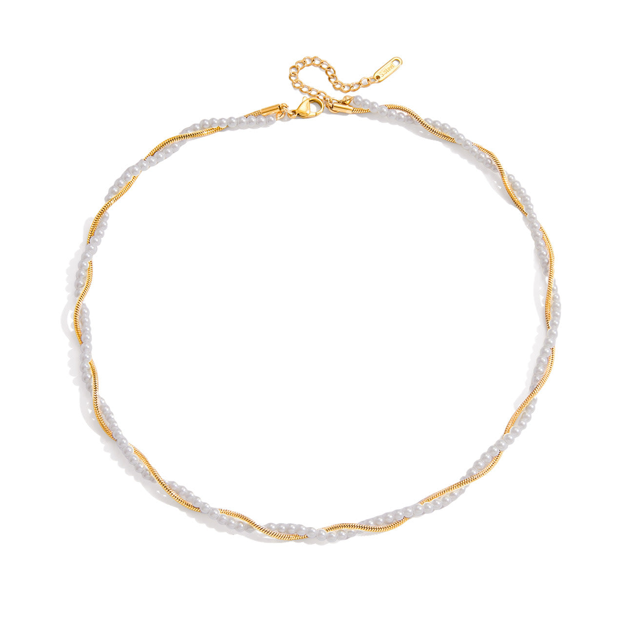 Violet Halskæde - Forgyldt