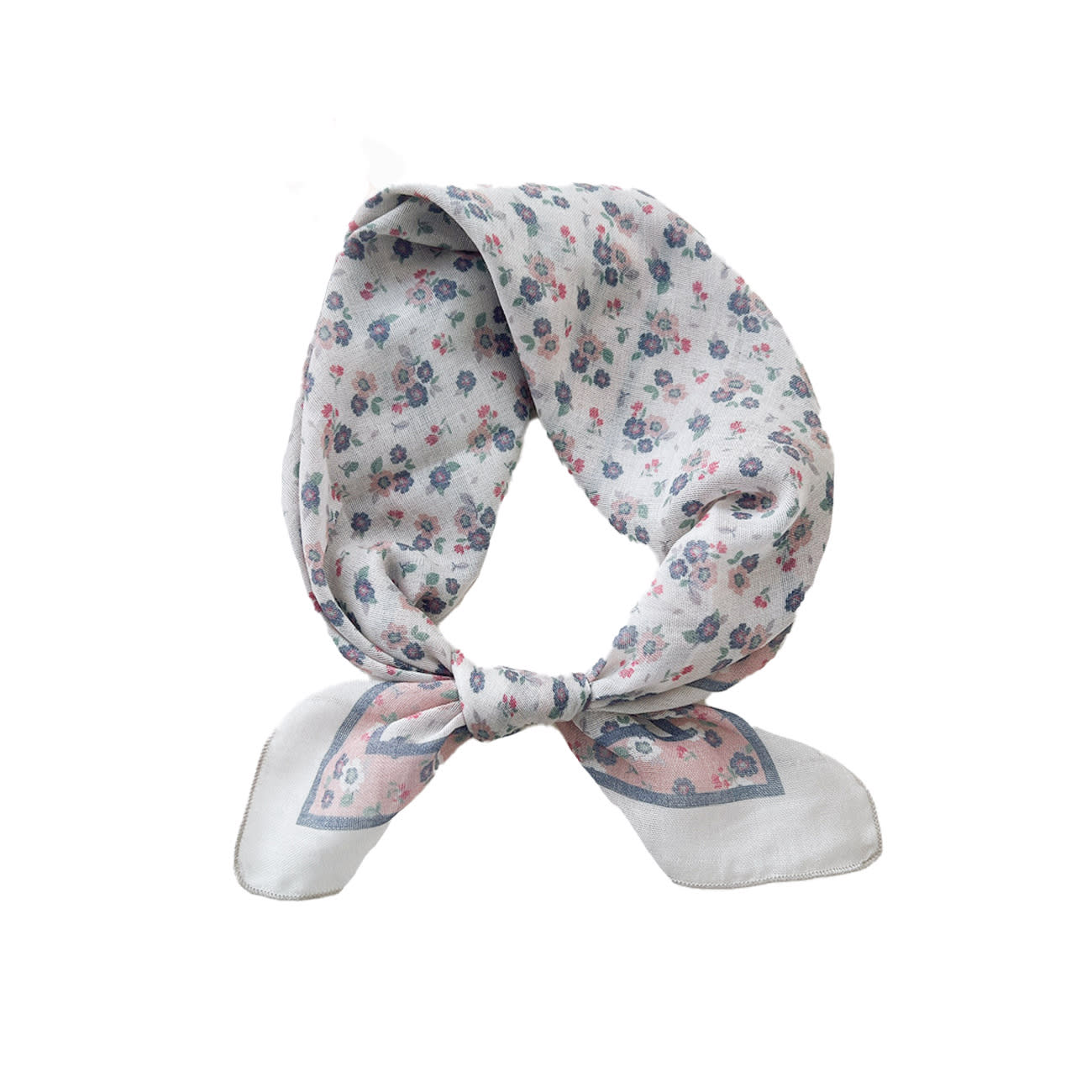 Vaiana Tørklæde - Off White/Blomster