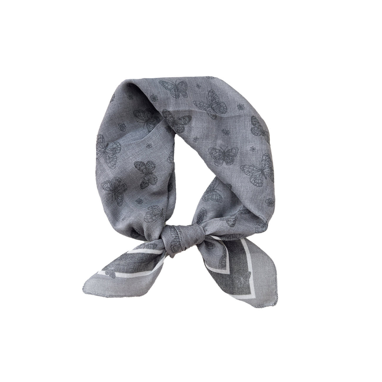 Vaiana Tørklæde - Grå/Råhvid