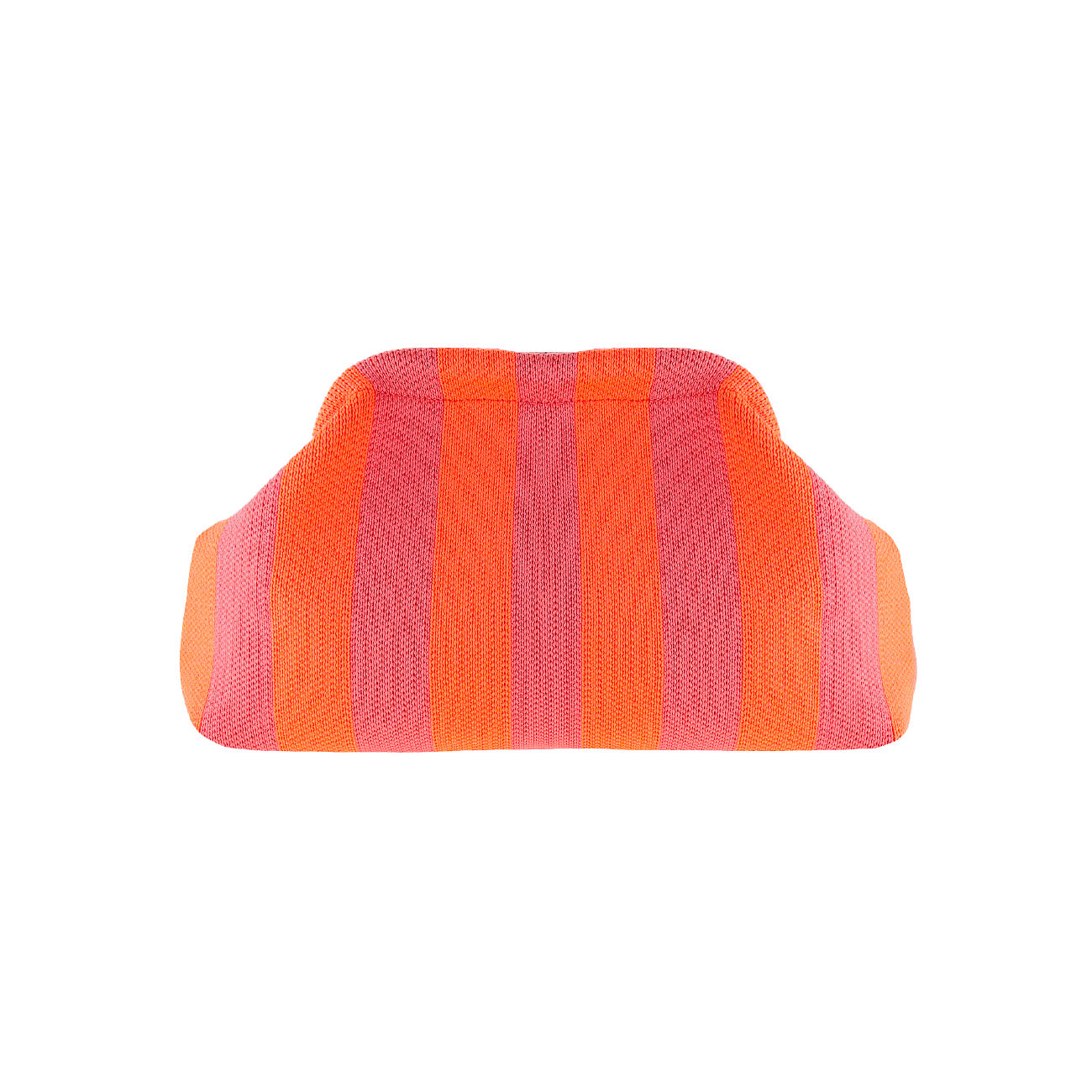 Alba Clutch - Mørk Rosa/Neon Orange