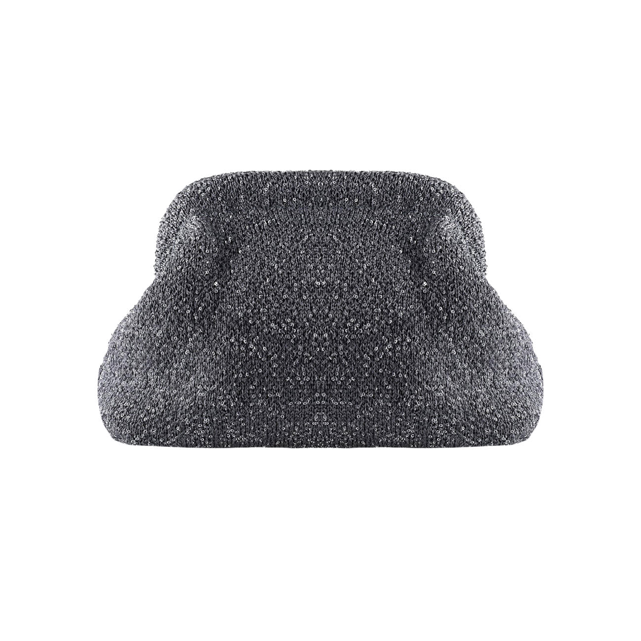 Alba Clutch - Sølvfarvet Glimmer