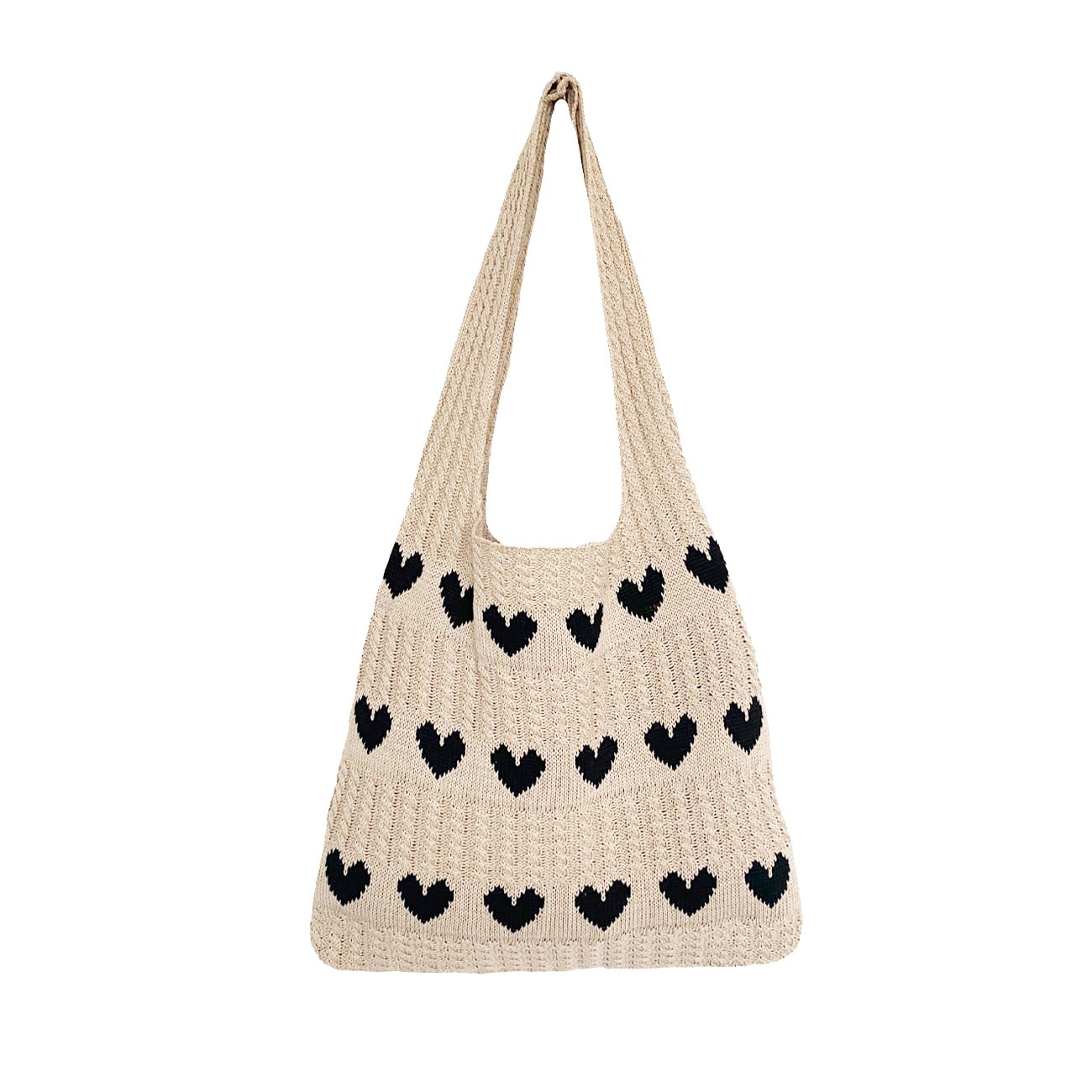 Thalia Hjerte Taske - Creme/Sort