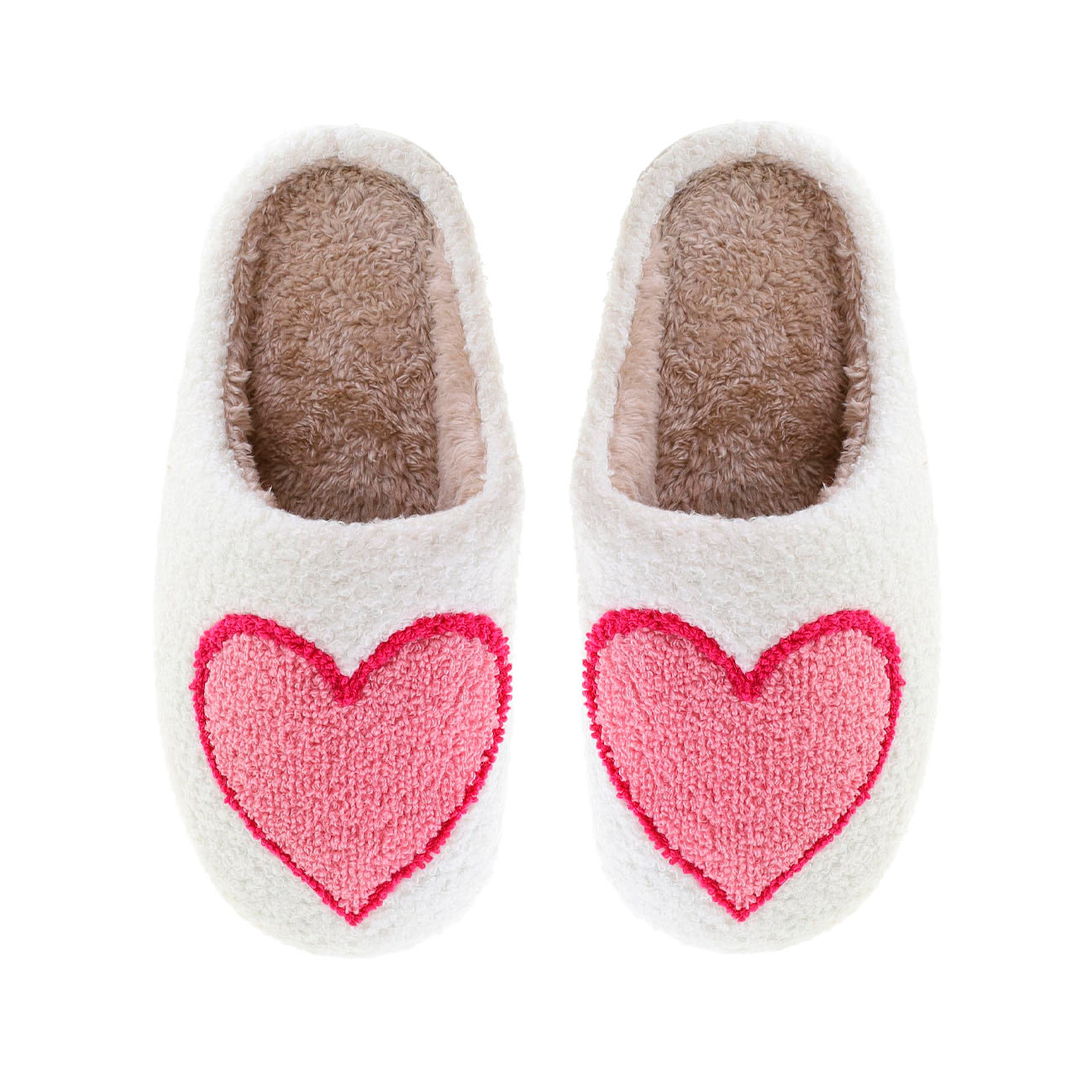 Slippers Stort Hjerte - Lyserød/Rød