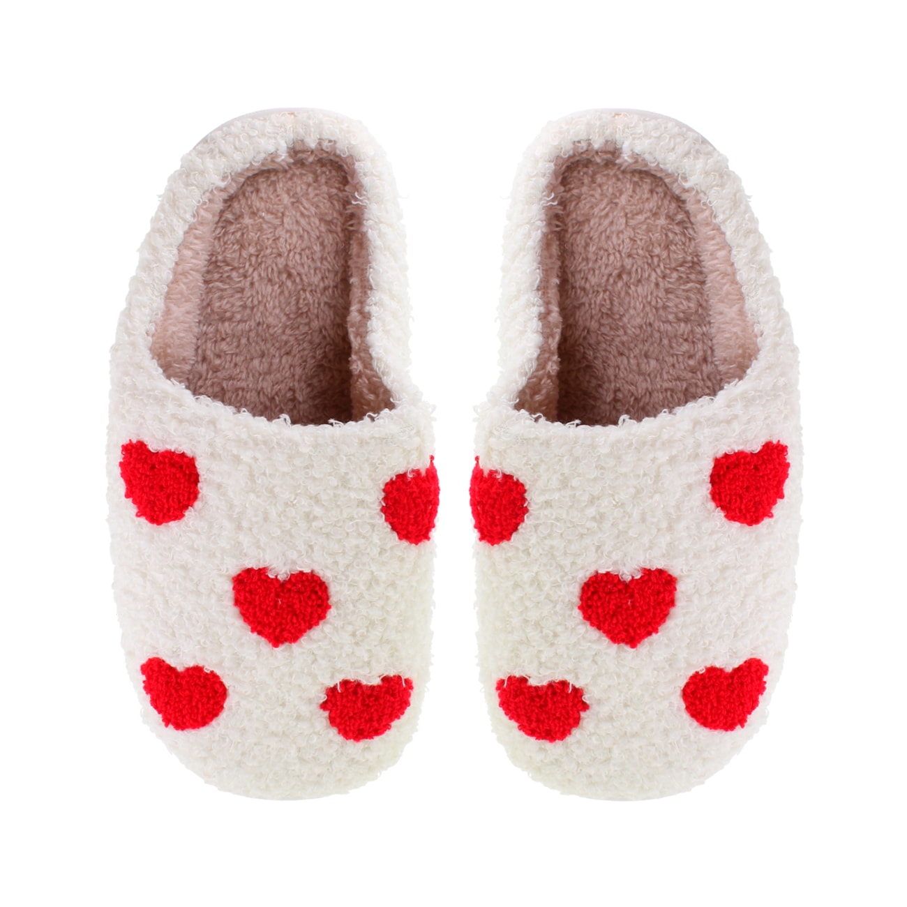 Slippers Små Hjerter - Rød